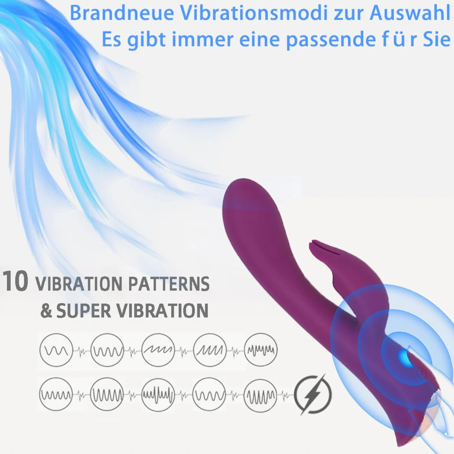 Vibratoreper Donna Vibratore Donna Punto G, Dildo Vibratoreper Realistico Sex Toy in Silicone Vibrazione Impermeabile Erotica per Donne,Red