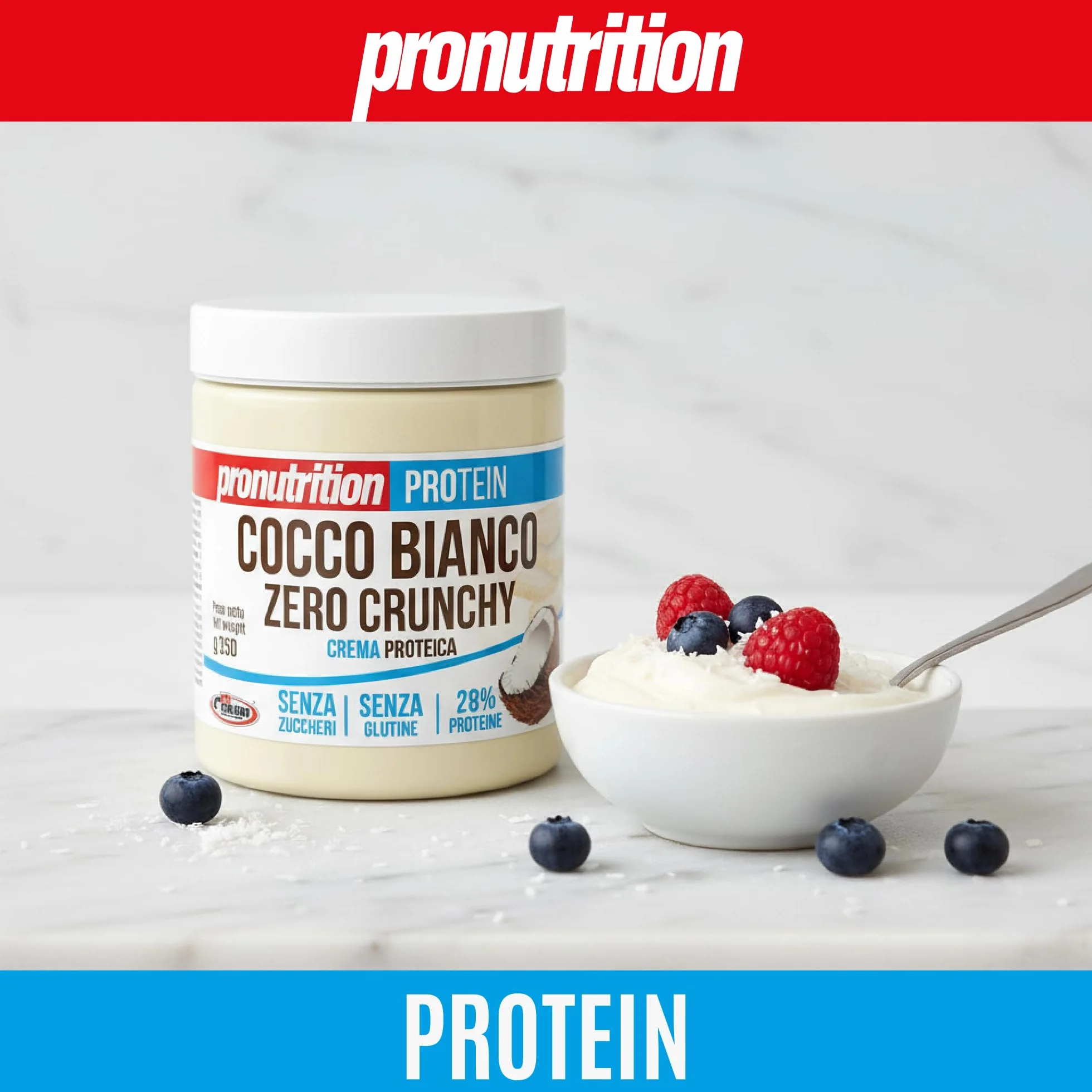 Pro Nutrition - Cocco Zero 350 grammi - Biancococco Crunchy