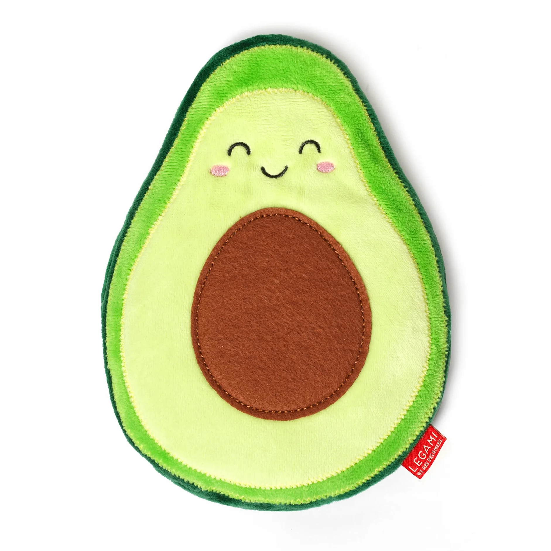 Legami - Cuscino Termico con Semi di Lino, Warm Cuddles, 26x26 cm, in Semi di Lino, Fiori di Lavanda Essiccati, Poliestere e Cotone, Variante Avocado, Dona Relax