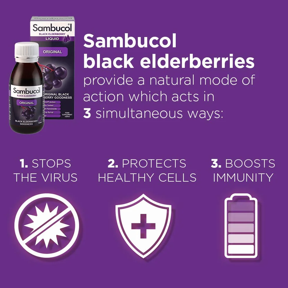 Sambucol Black Elderberry Original Liquid, 1 kg