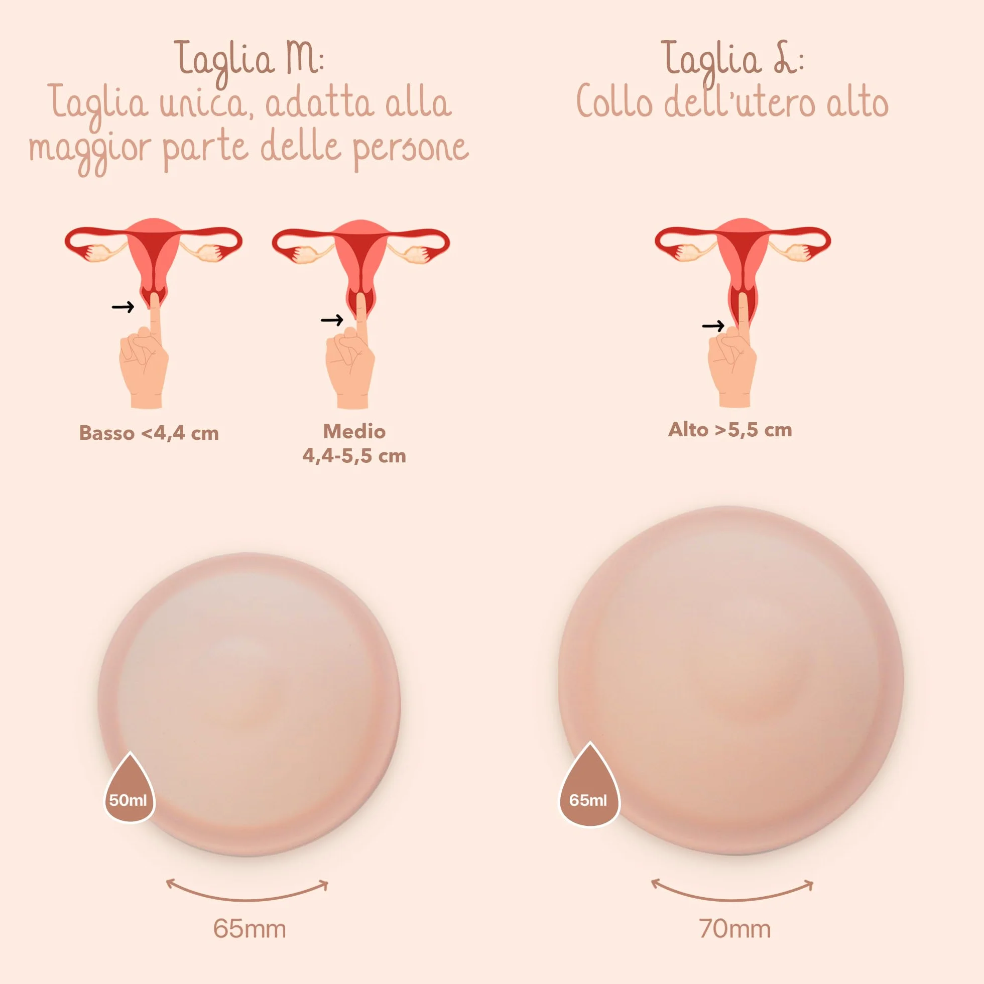 Bamboozy Disco Menstruale con Custodia in Silicone (M) - Disco Menstruale Sostenibile e Riutilizzabile in 100% Silicone Medicale - Senza BPA - Protegge fino a 12 ore - per Sport e Nuoto