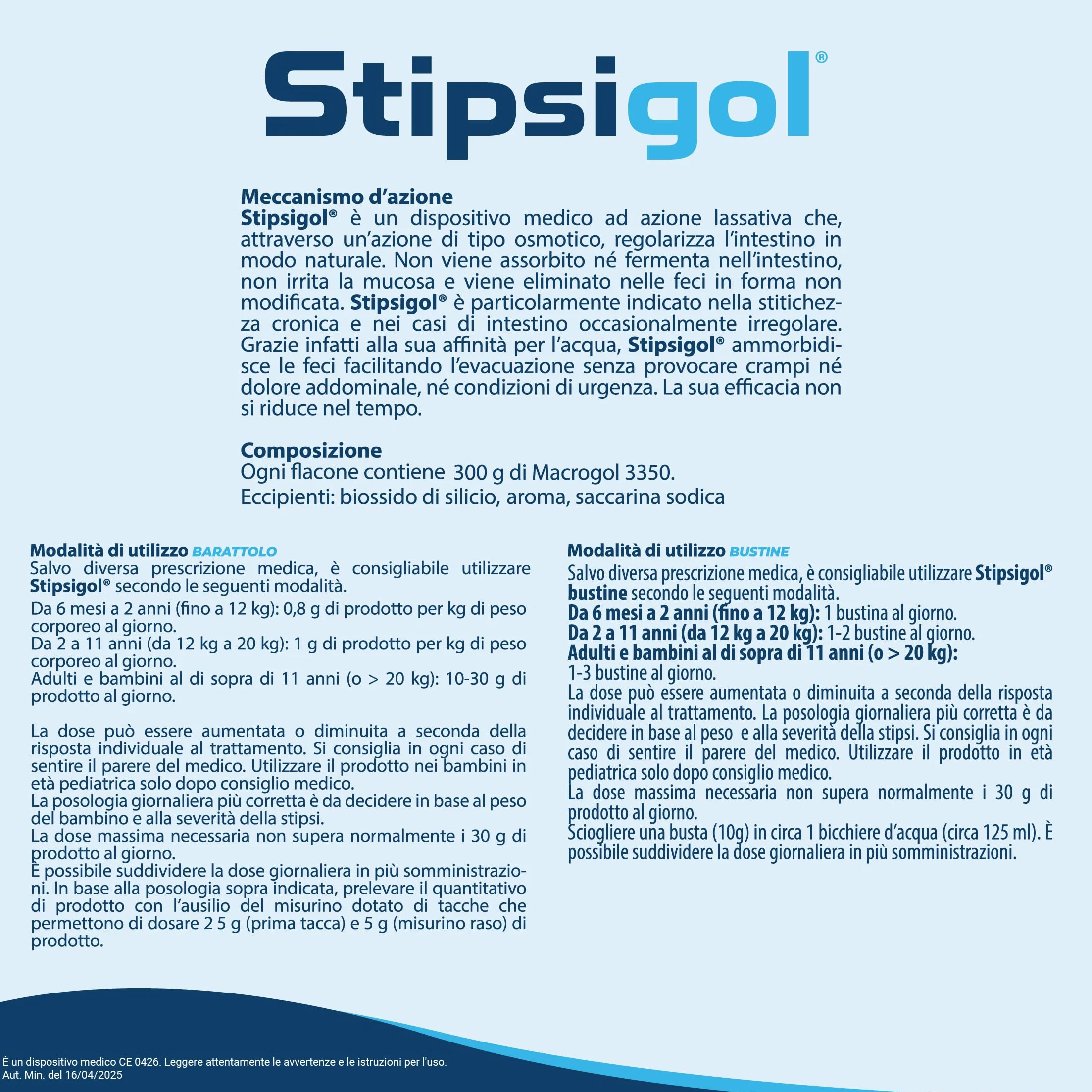 Aurora Biofarma Stipsigol 30 Bustine Lassativo Forte per Stitichezza e Pancia Gonfia