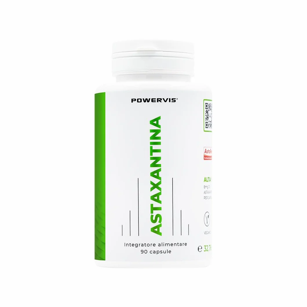 Astaxantina pura Certificata AstaReal® 8mg 90 capsule - Naturale Vegan OGM free