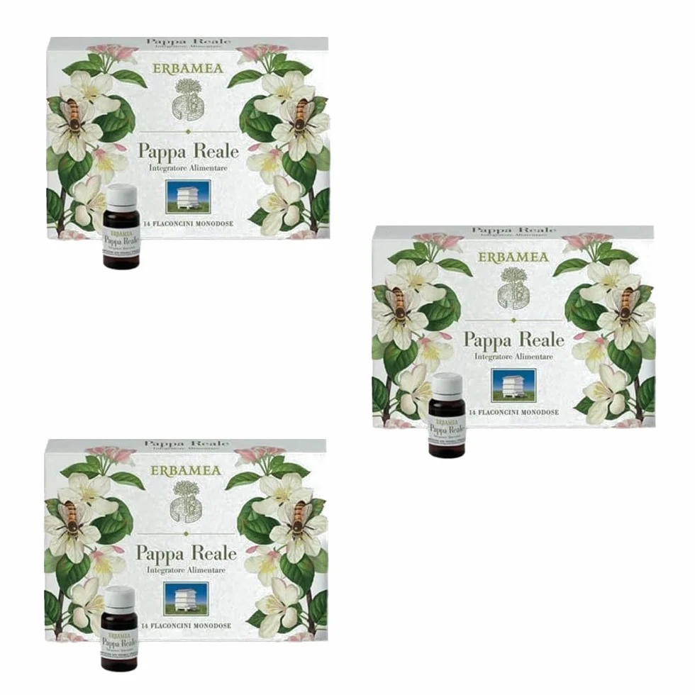 Erbamea Pappa Reale 14 Flaconcini Monodose 3 Confezioni