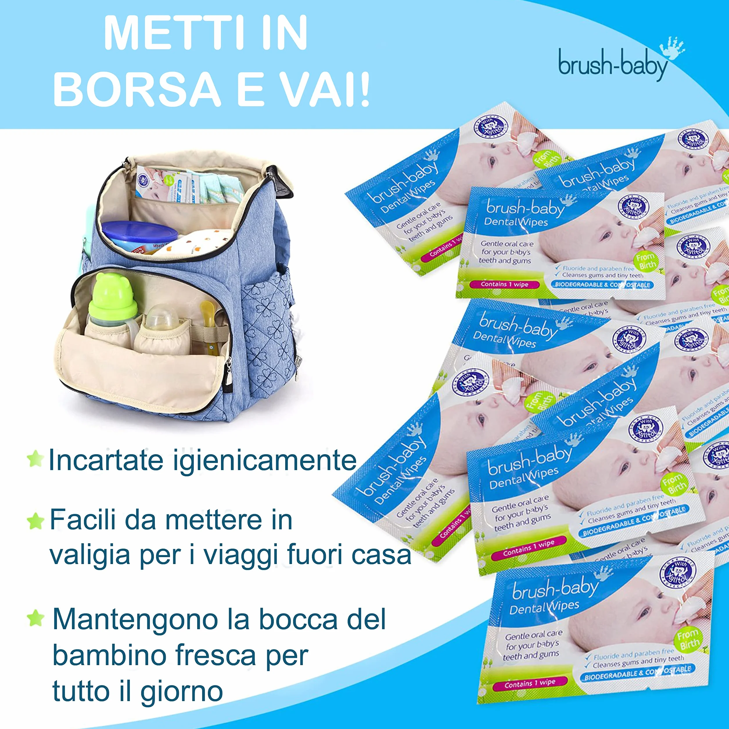 pennello-bambino Dentale Salviette 28s