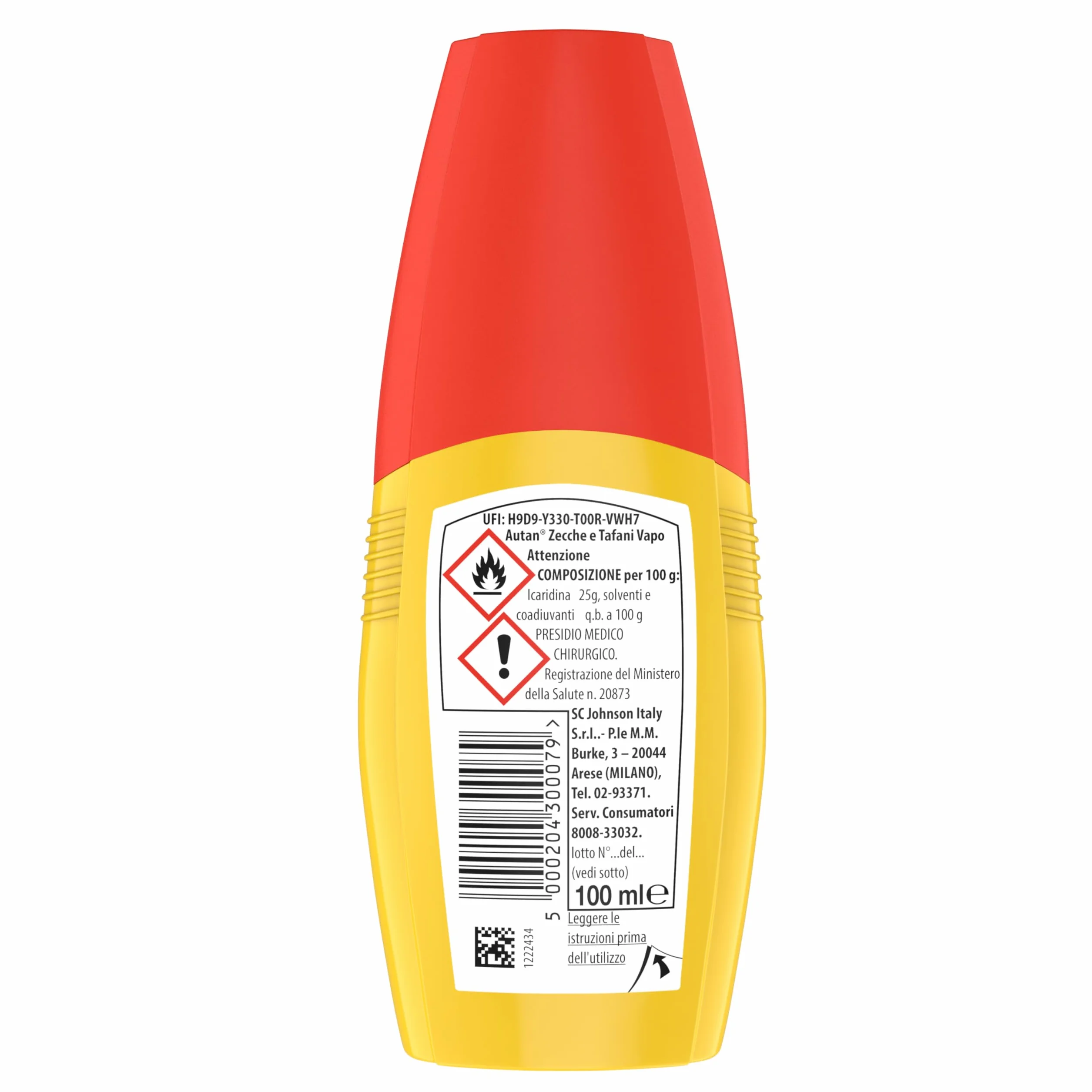 Autan Zecche e Tafani Vapo, Spray Antizecche e antizanzare Comuni, Tigre e Tropicali, Insetto Repellente, 1 Confezione da 100 ml