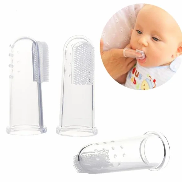 Bambino Kids Spazzolino da Denti a Forma di Dito in Silicone per Bambini Sicuro per Gengive e Denti