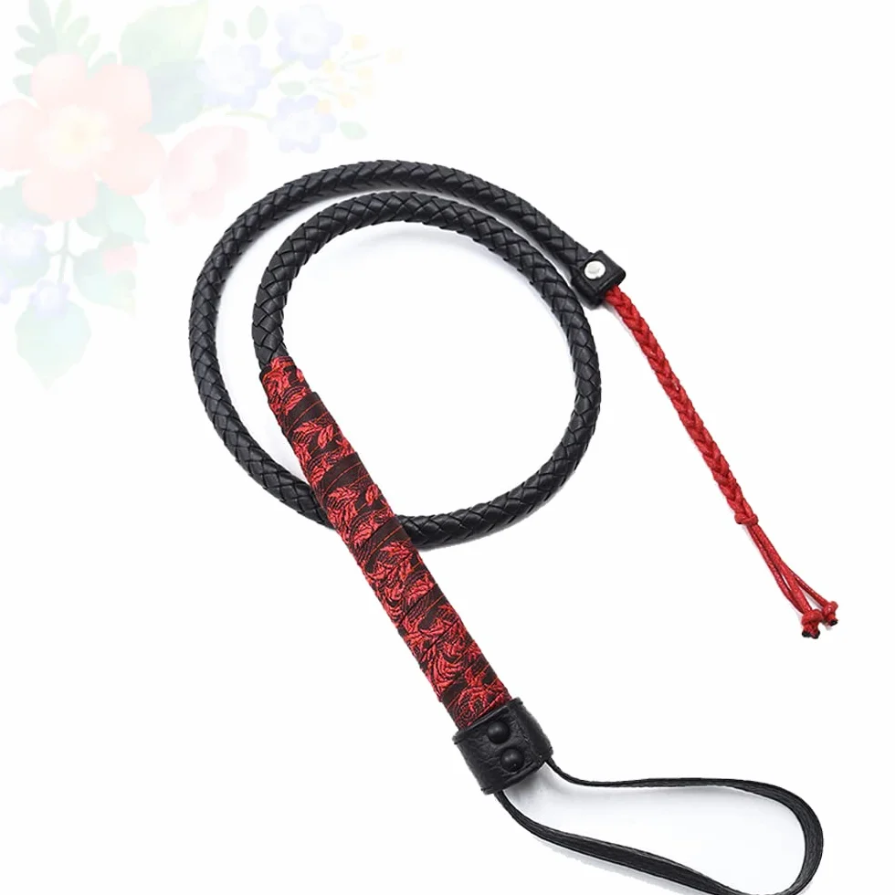 Frusta di gioco rossa per cosplay regina, antica gland