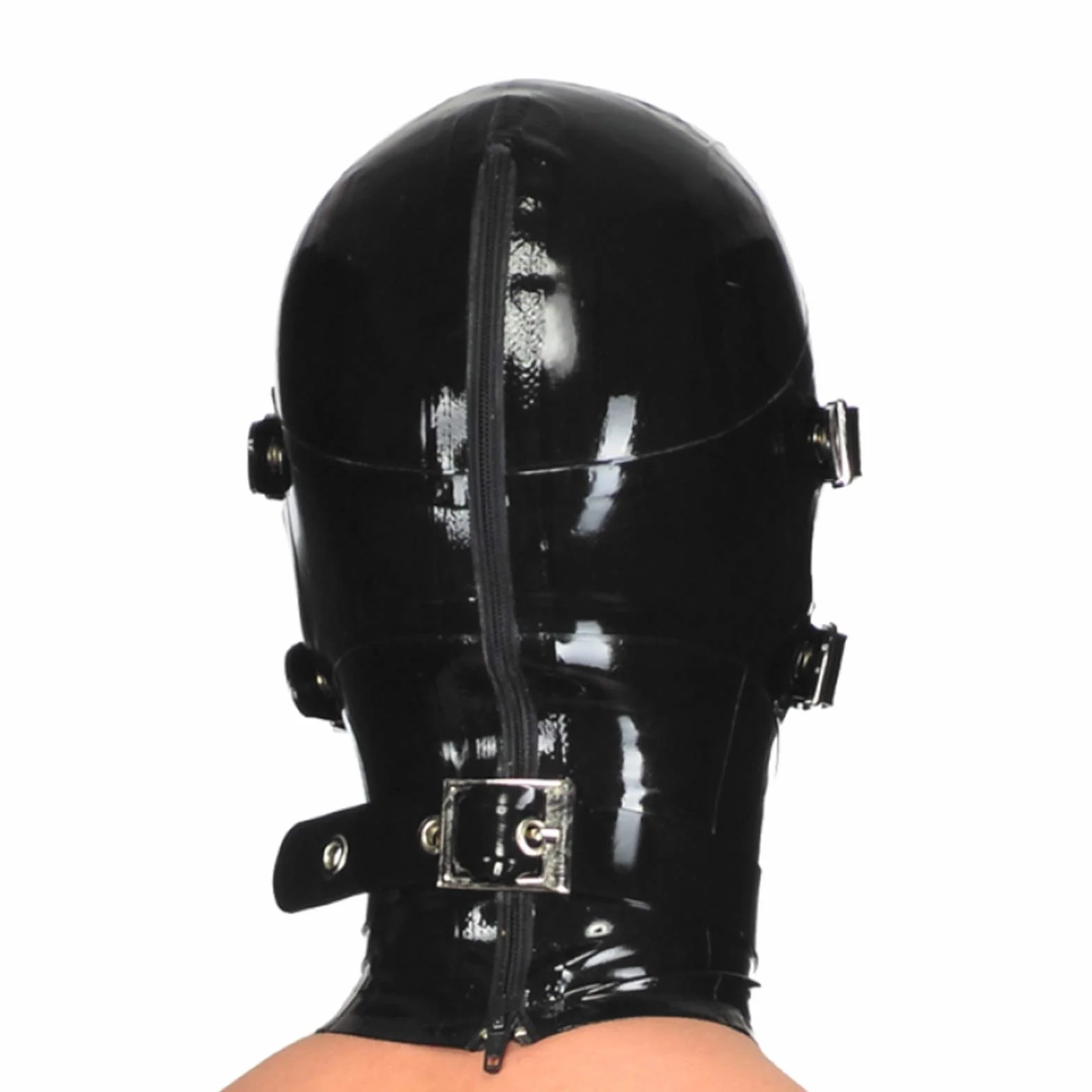 Maschera di Lattice BDSM con Cerniera 0,4 mm per Cosplay e Spettacoli