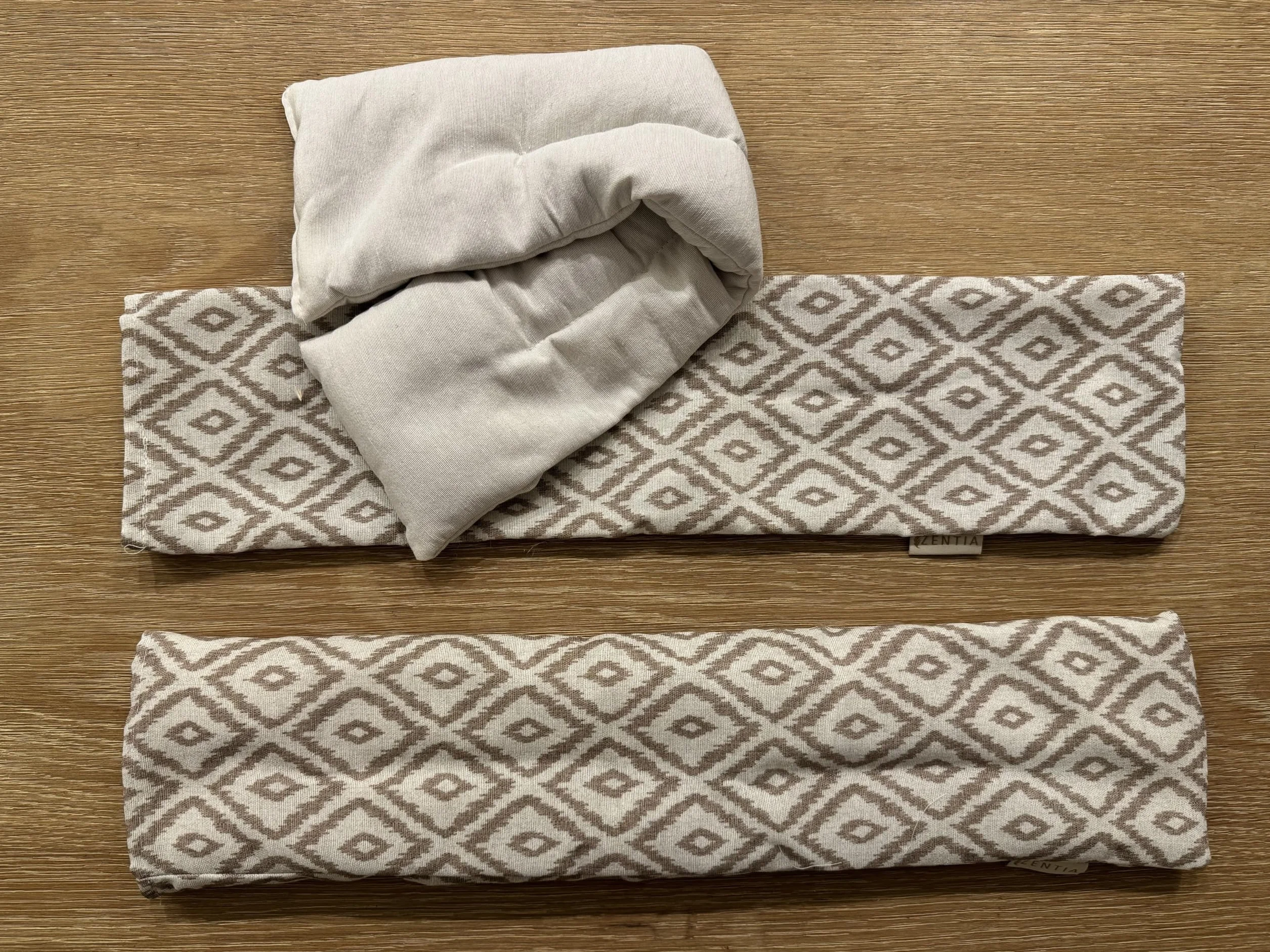 Sacco Semi Microonde 12x50cm Lavanda, 100% Cotone - Borsa Termica Calore e Freddo - Cuscino Cervical Grande