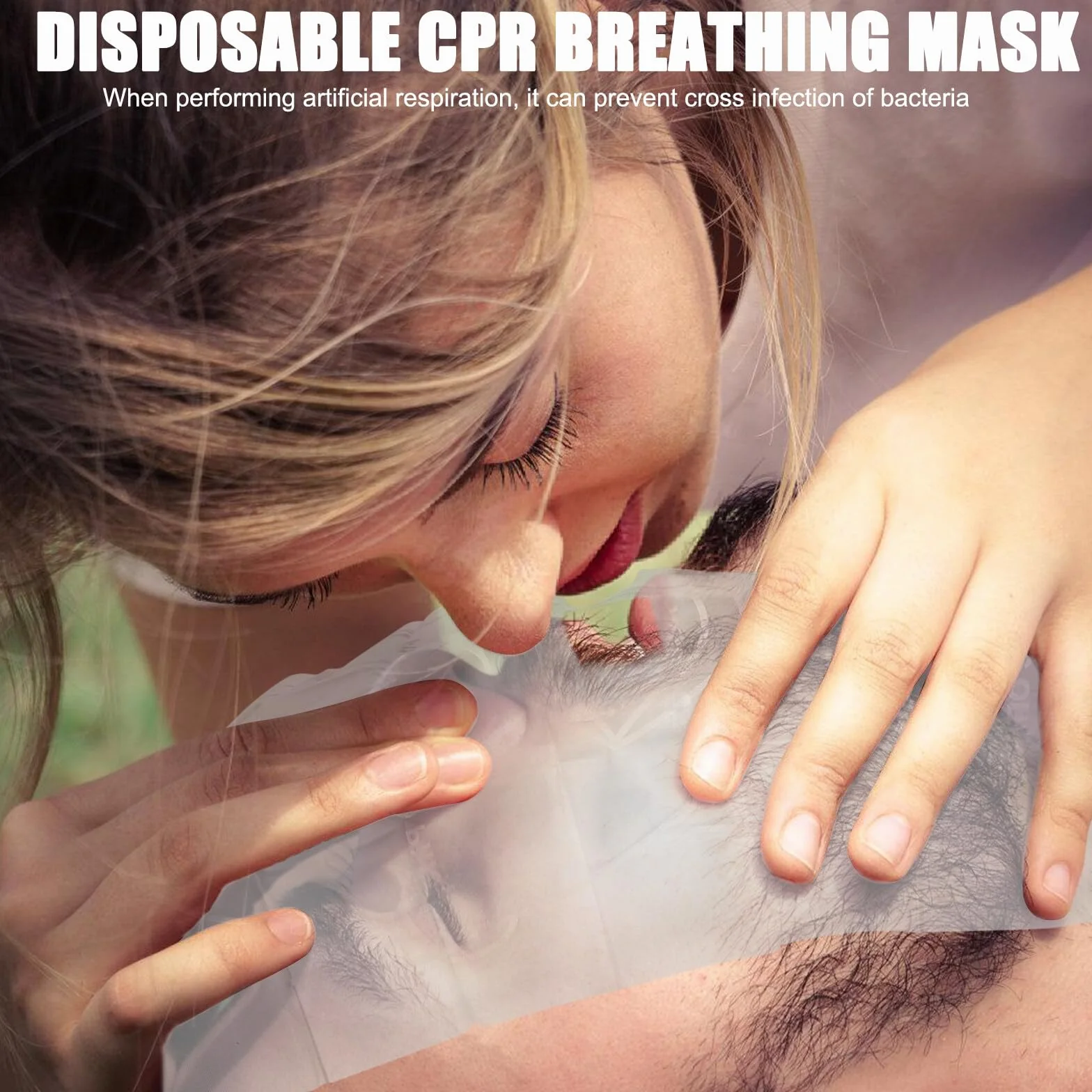 Protezione del viso CPR respiratore 50 pezzi PVC rianimazione primo soccorso