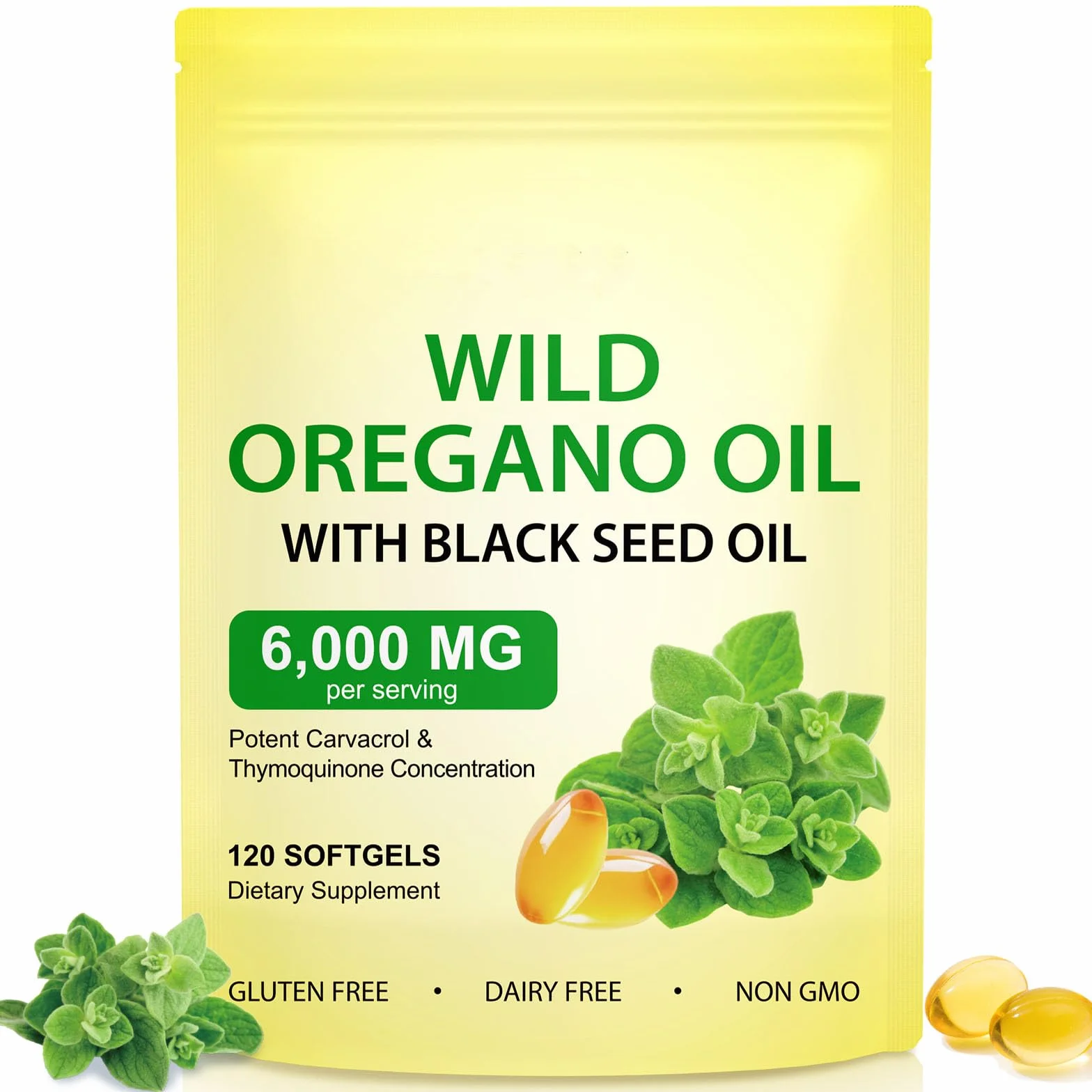 Olio di origano capsule 165 mg carvacrolo Non OGM 120 capsule