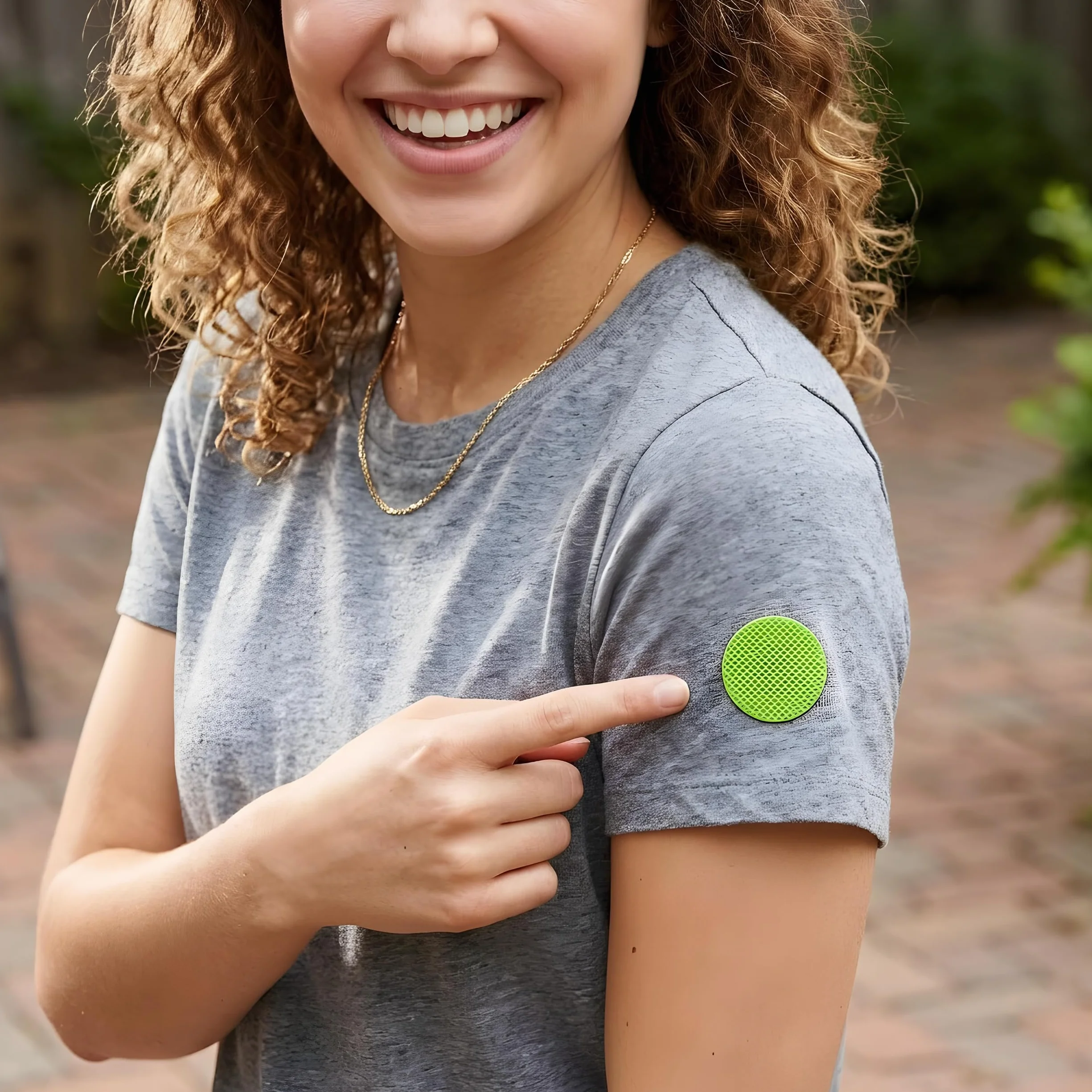 Patches Adesivi Citronella 24pz 2,8cm Tessuto Naturale Protezione 72 ore Contro zanzare e insetti