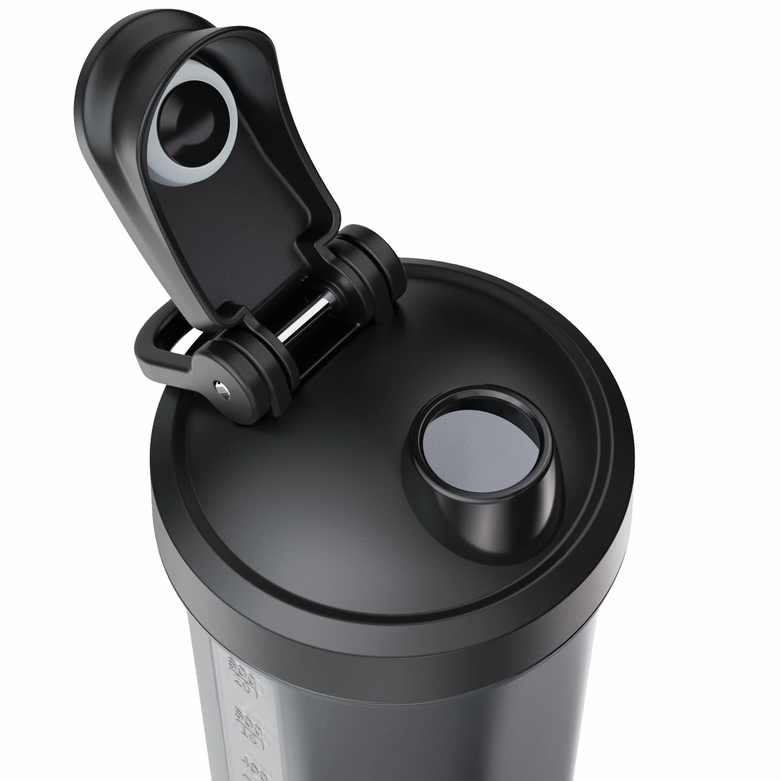 VOLTRX Titanus - Bottiglia per shaker per proteine, ricaricabile tramite USB C, elettrico, per frullati proteici e frullati sostitutivi dei pasti, senza BPA,700ml