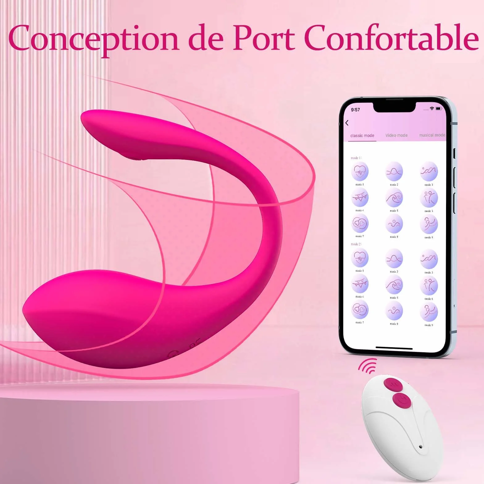Vibratoreper Donna Wireless Uovo Vibrante Telecomandato Sex toys, App Ovetto Vibrante Donna Vibratori Portatili Stimolatore Clitoride Femminile Bullet G Spot Toys Sessuali per Mutandine Vibranti