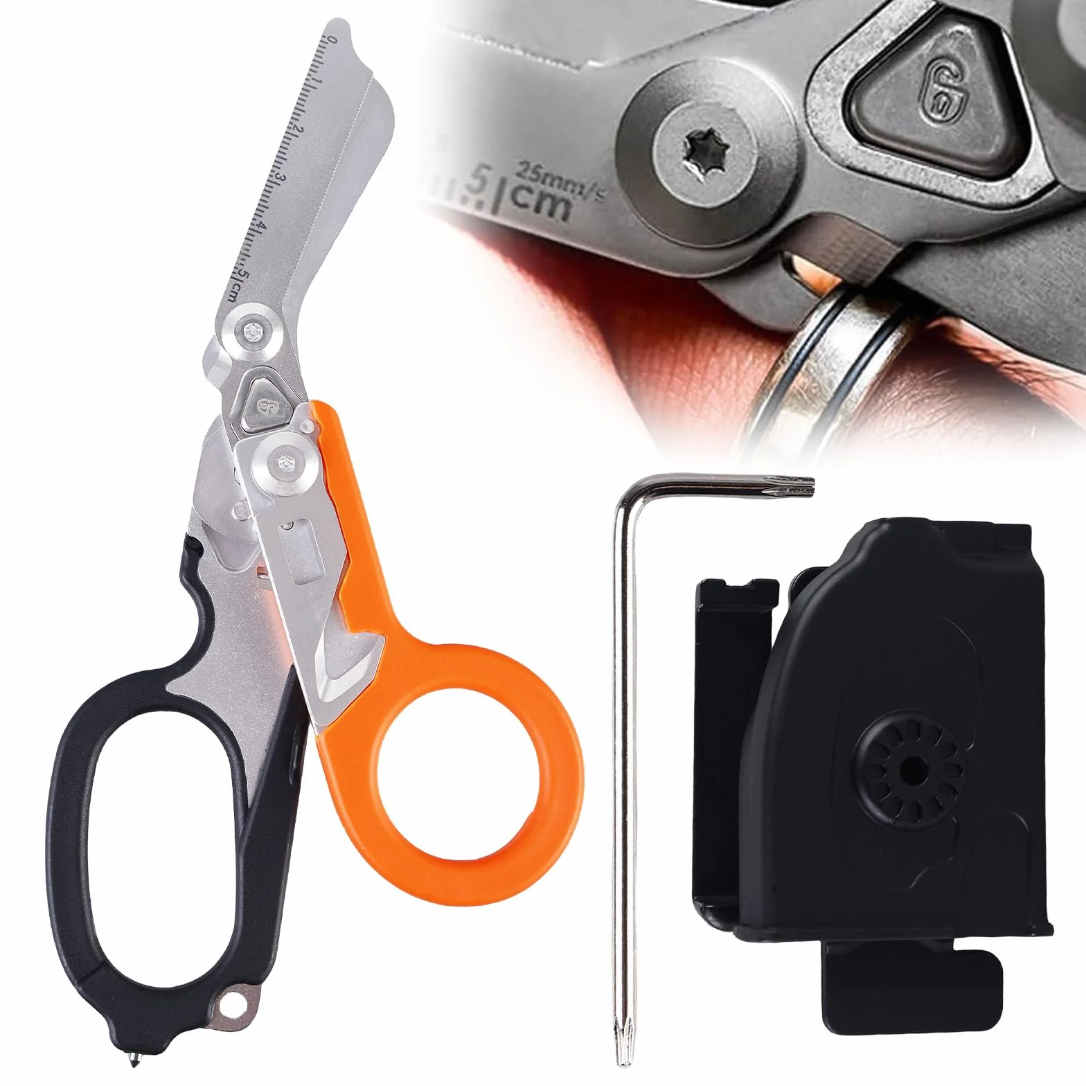 Forbici Emergenza Pieghevoli Multifunzione 6 In 1 Raptor Multitool Pinze Soccorso