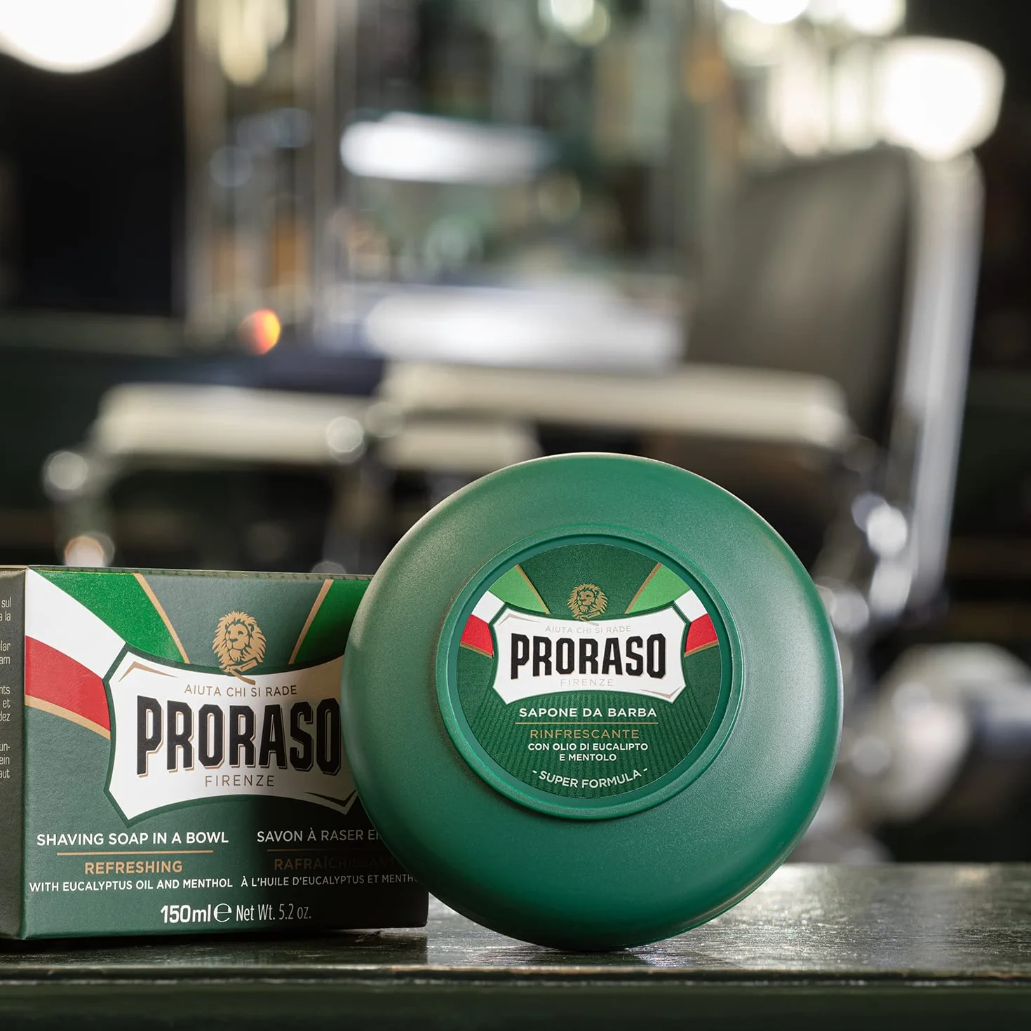 PRORASO SAPONE TUTTE LE BARBE RINFRESCANTE CIOTOLA VERDE 150ML