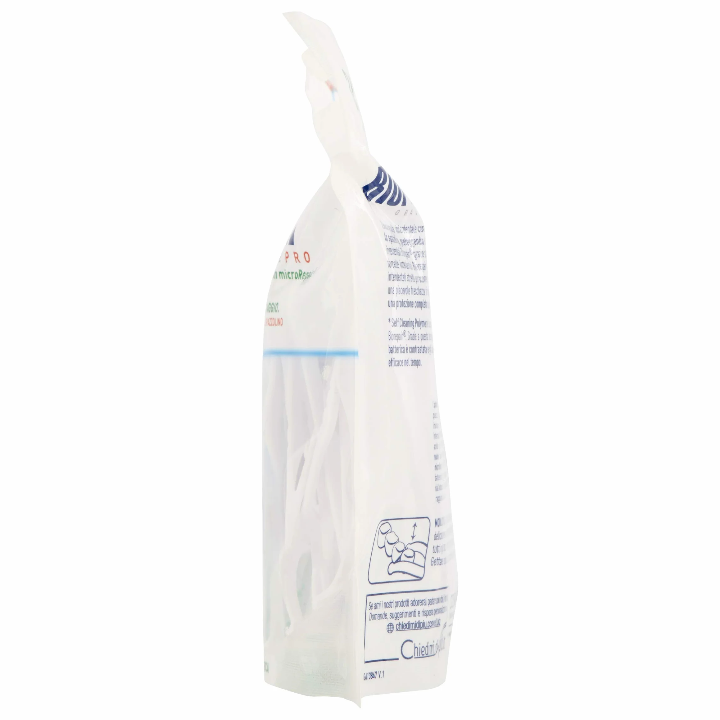 Biorepair, Forcelle Interdentali Monouso Con Microrepair® per Spazi Regolari e Stretti, per Igiene Orale, Ripara-Smalto, Aroma Menta Fresca, Pacco da 6 x 36 Pezzi