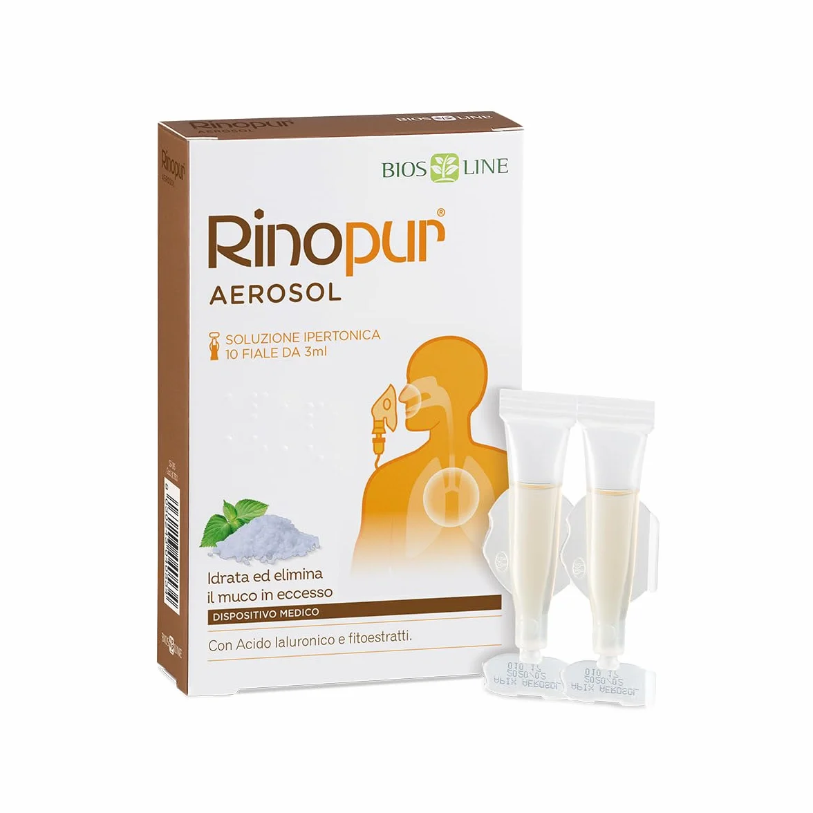 BIOS LINE Rinopur Aerosol monodose 10x3ml CE DDM 93/42