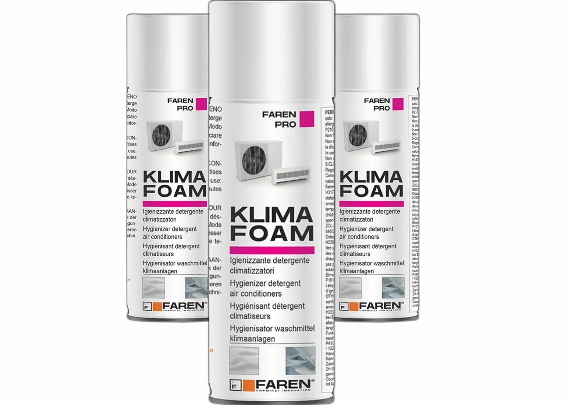 KLIMA FOAM Faren Detergente Igienizzante Spray Schiumogeno per Condizionatori 400ml