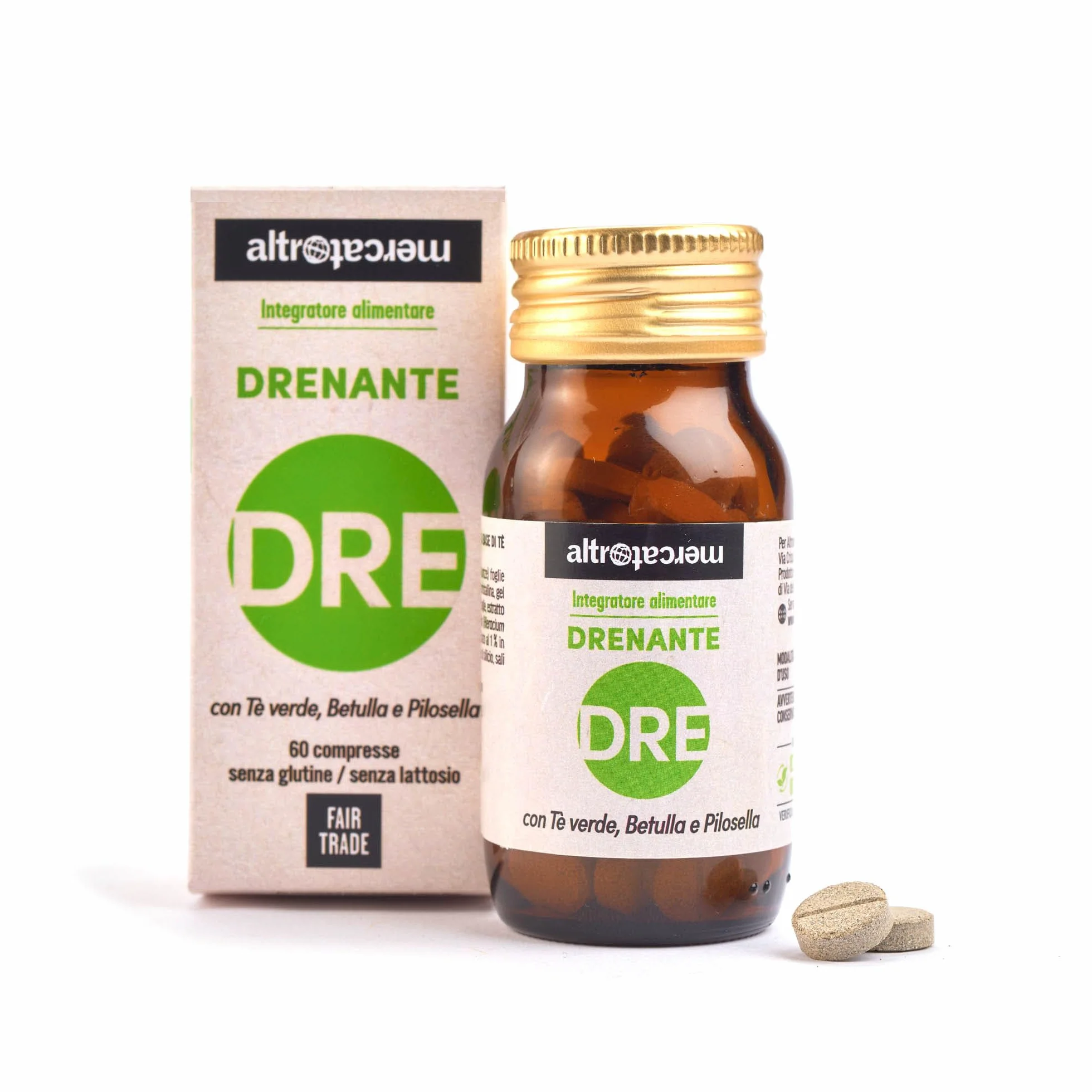 ALTROMERCATO - Drenante integratore in compresse - 60 compresse - 42 g