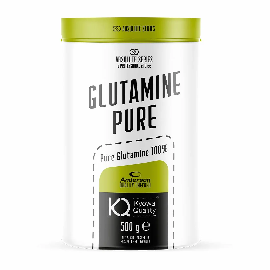 anderson L-Glutammina Pura vegetale in polvere, kyowa quality®, favorisce l'idratazione muscolare, absolute series GLUTAMINE PURE – made in italy