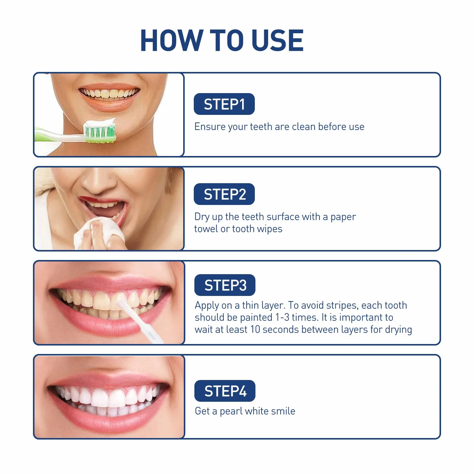 Gel Sbiancante per Denti 2 Pezzi, Vernice Sbiancante Istantaneo per Denti Sensibili, Rimuove Macchie Dentali