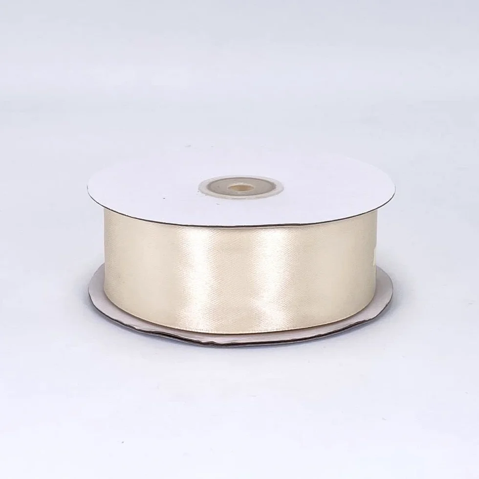 Nastro Doppio raso AVORIO 40 mm x 50 metri