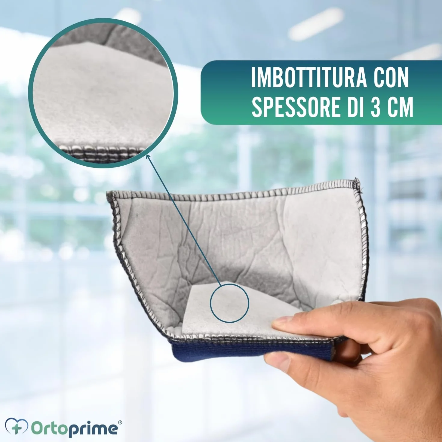 OrtoPrime PACK 1 Paia Talloniera Antidecubito - Cavigliera Ortopedica - Proteggi Tallone - Proteggi Gomito - Gomitiera Antidecubito - Cuscinetti Tallone - Cuscini Ortopedici per Tallone