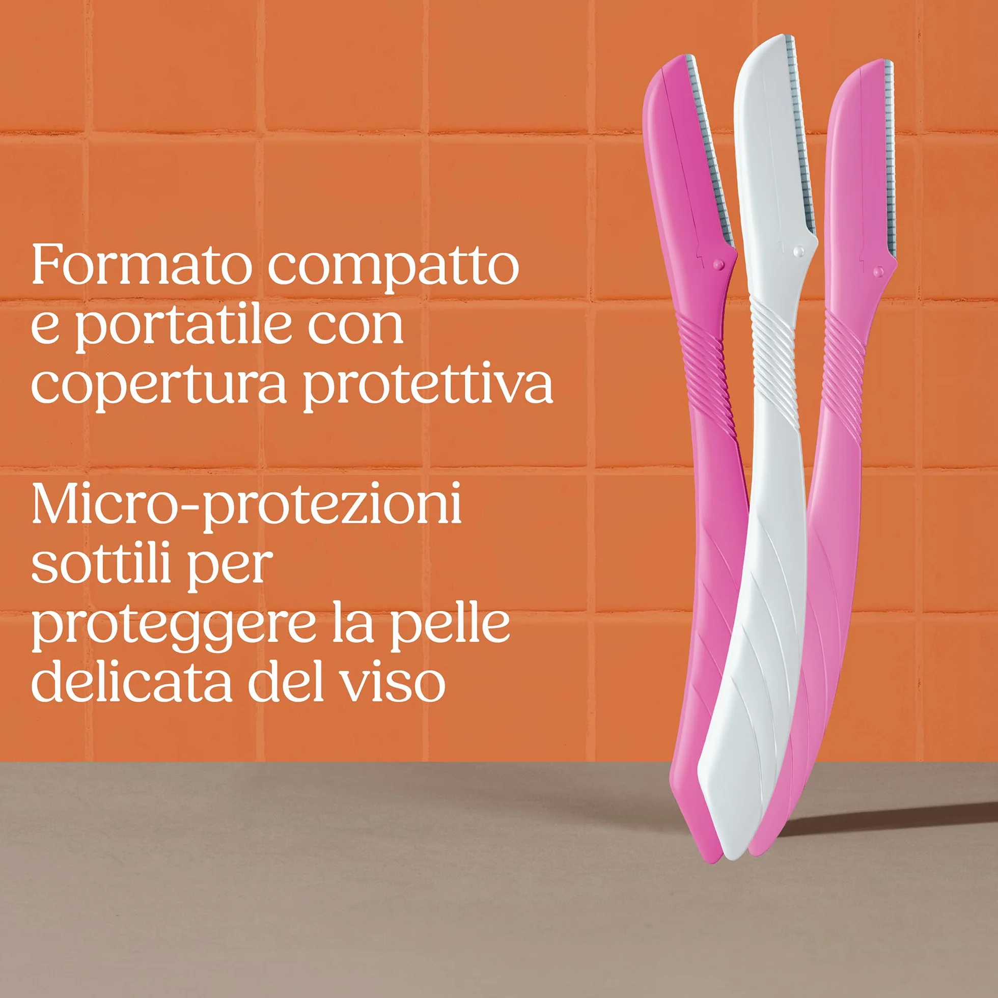 Wilkinson Sword Intuition rasoio per sopracciglia XL con 5 beauty tool e cappuccio di precisione