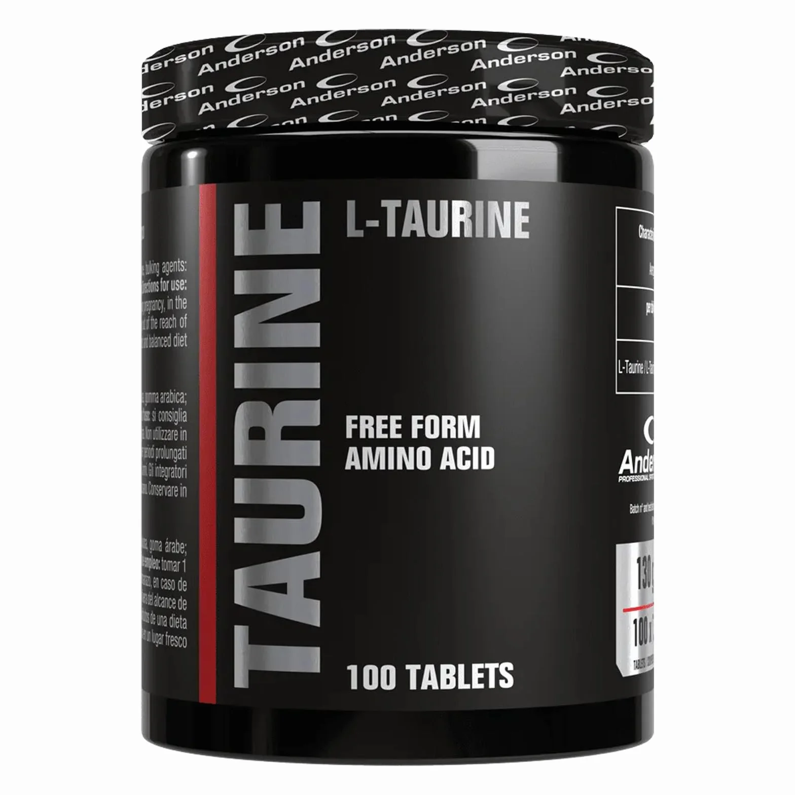 Integratore Anderson Taurine 100 Cpr Taurina 1000 mg per compressa