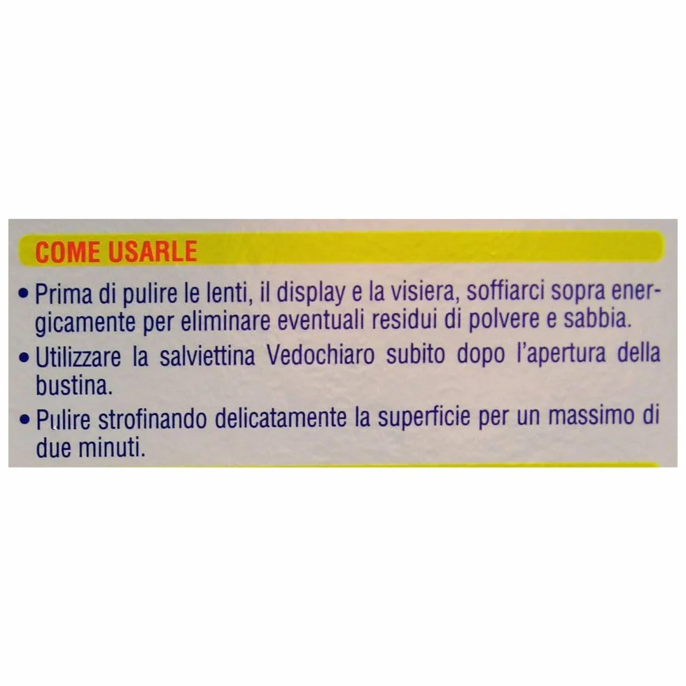 Vedo Chiaro 16 Salviettine Umidificate Monouso Studiate per la Pulizia delle Lenti degli Occhiali, da Vista e da Sole, degli Smartphone, dei Tablet e PC Portatili etc (2 CF da 16)