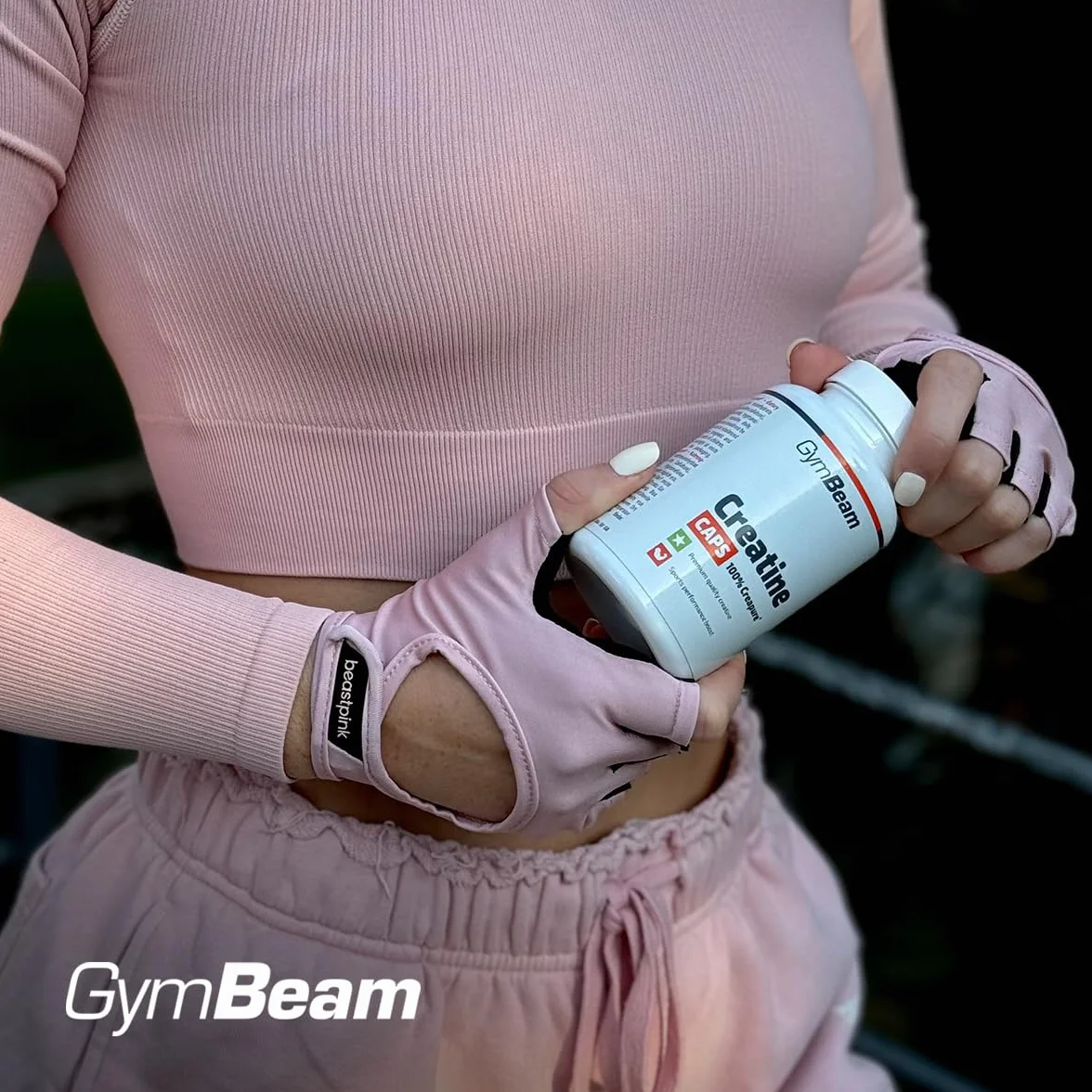 GymBeam Creatina Monoidrato Capsule Creapure® per prestazioni fisiche atleti resistenza sport squadra