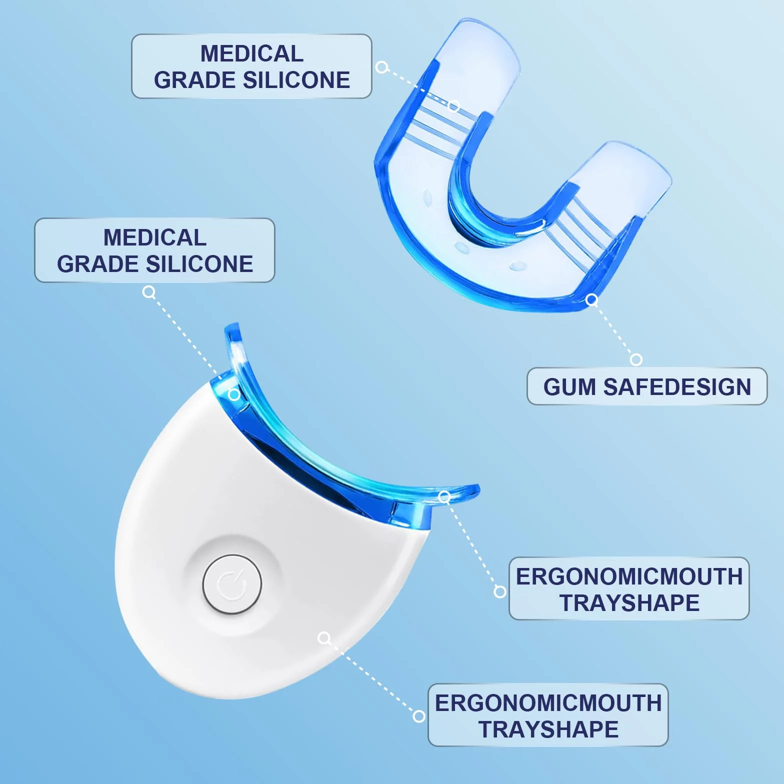 Kit Sbiancante Denti Professionale con Lampada Dentale Whitening e Gel Sbiancamento