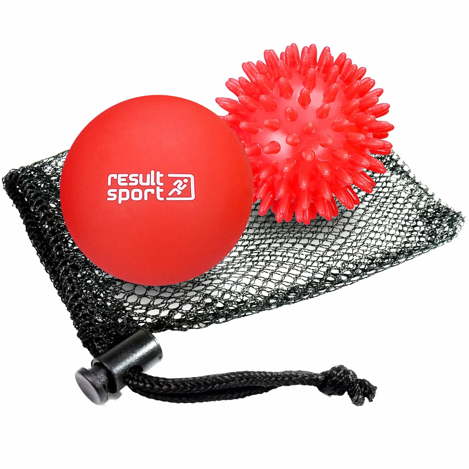 ResultSport Lacrosse & Spike Massaggio Ball Set, Recupero Fascite Plantare, Massaggio Punto di Trigger, Sollievo miofasico del tessuto profondo (Blu)