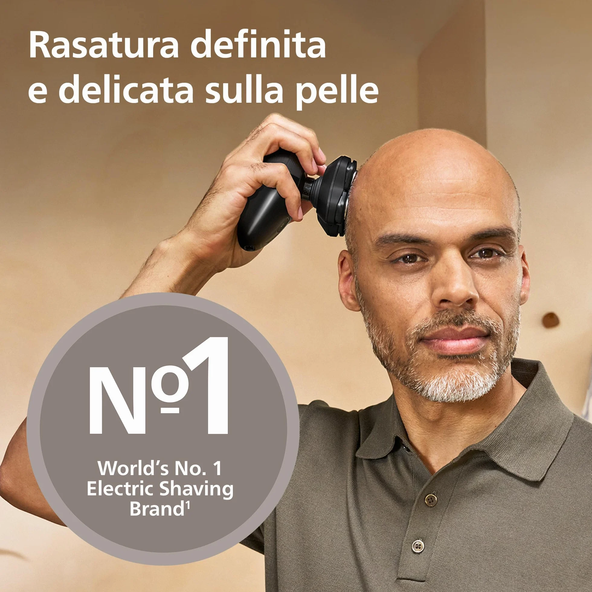 Philips Serie 5000 Rasoio uomo donna HS5980/15 testina flessibile 360° lame ComfortCut