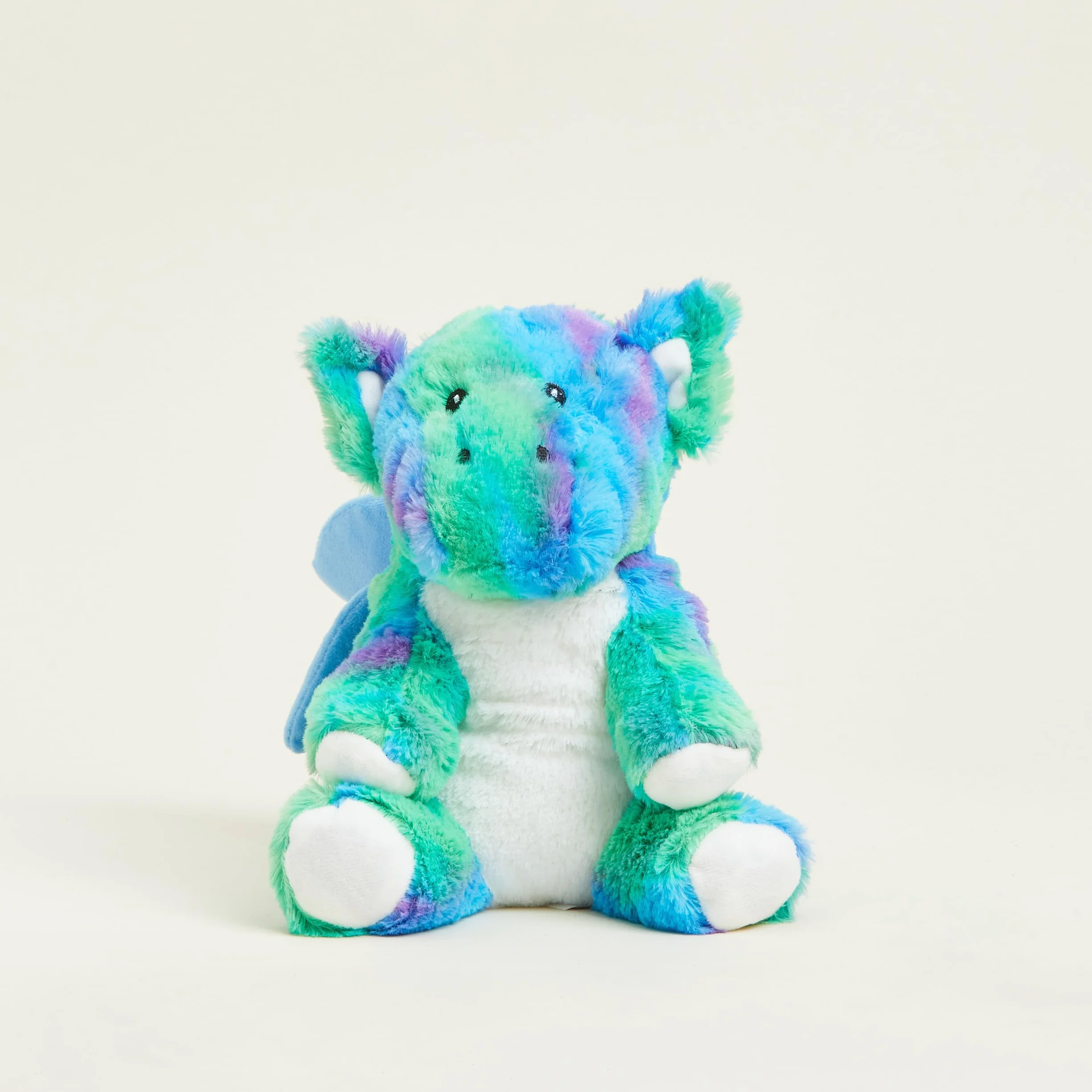 Warmies Peluche Arcobaleno Drago Pesato Utilizzabile nel Microonde con Profumo di Lavanda Francese, Borsa di Grano Caldo o Freddo per un Fresco Rilassamento e un Caldo Sollievo