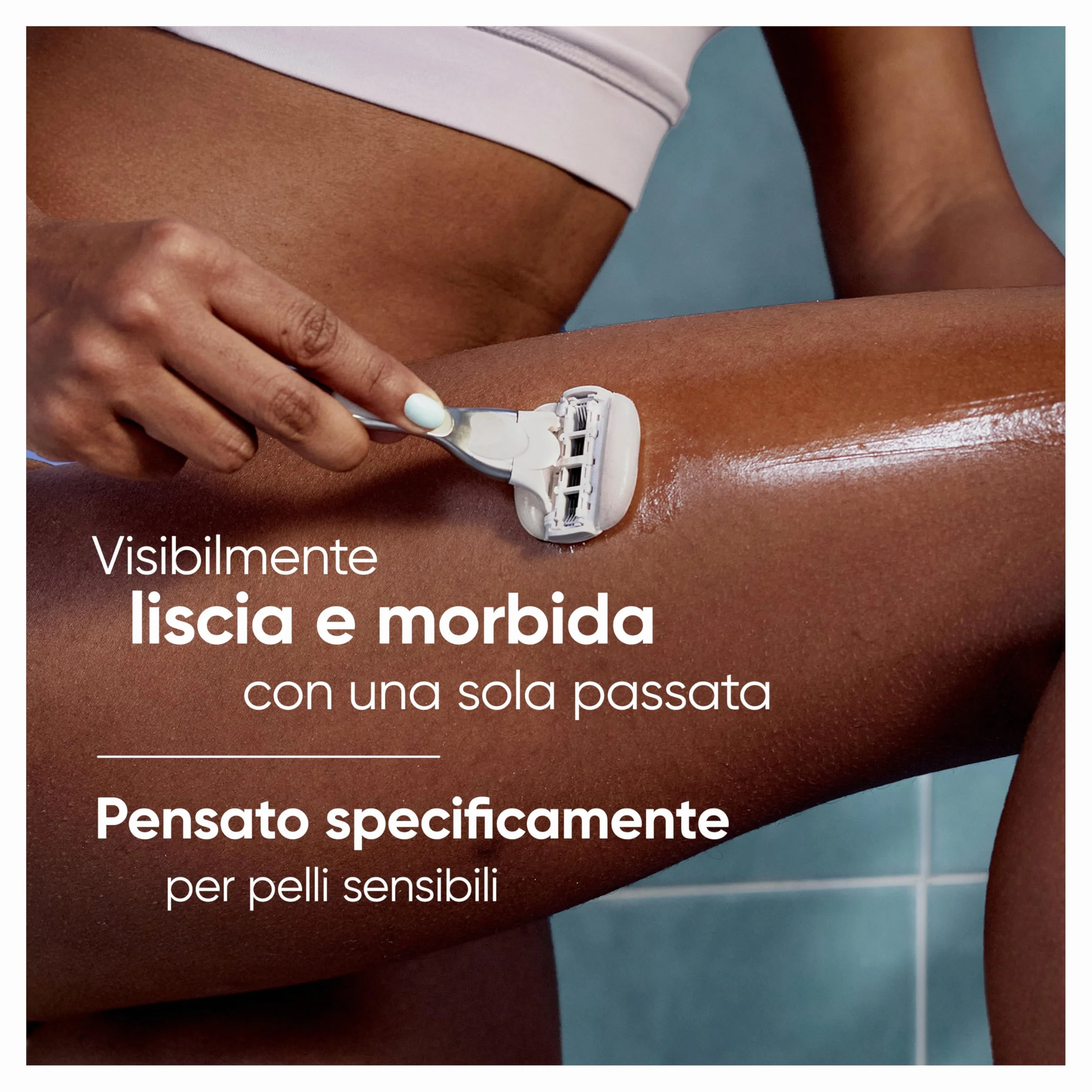 Gillette Venus Comfortglide Sensitive 10 Lamette di Ricambio a 5 Lame per Rasoio Donna