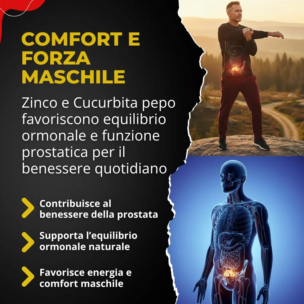 Royal Nutraceutici Integratore Prostata Uomo Tribulus Terrestris Maca Peruviana Vitamina C Zinco 120 Capsule