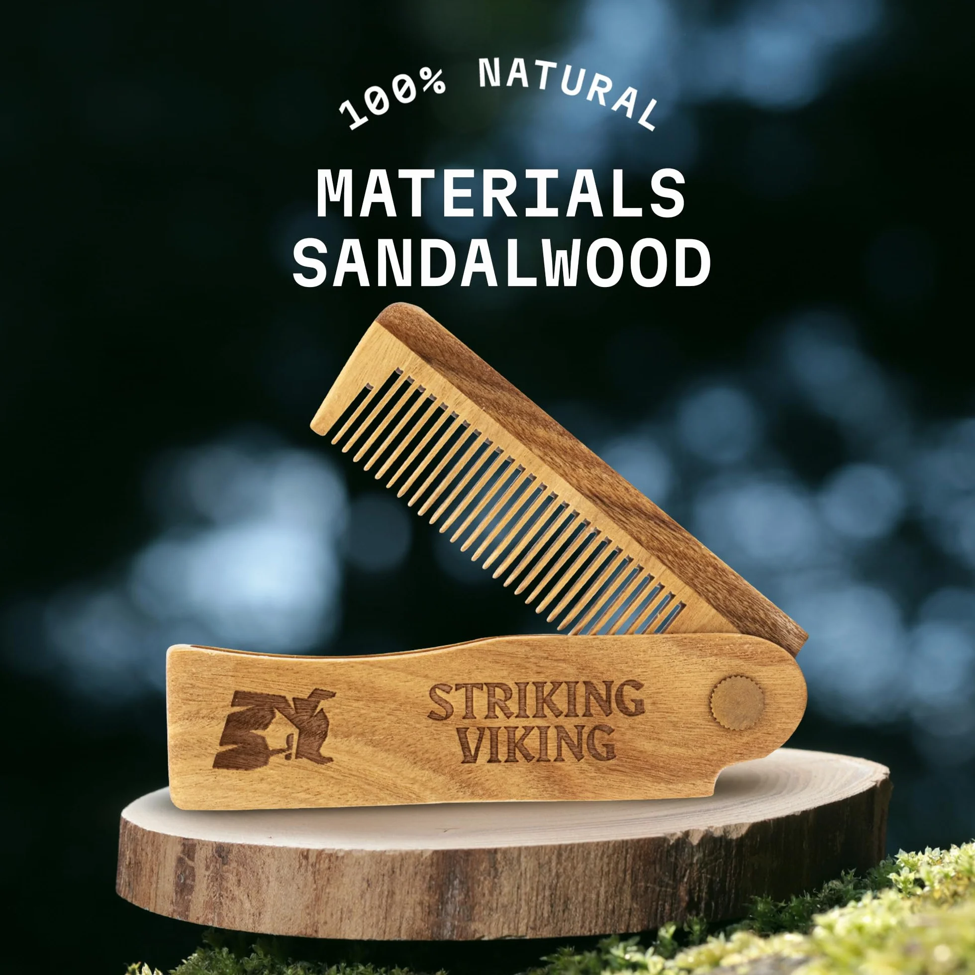 Striking Viking Legno Barba Comb & Case