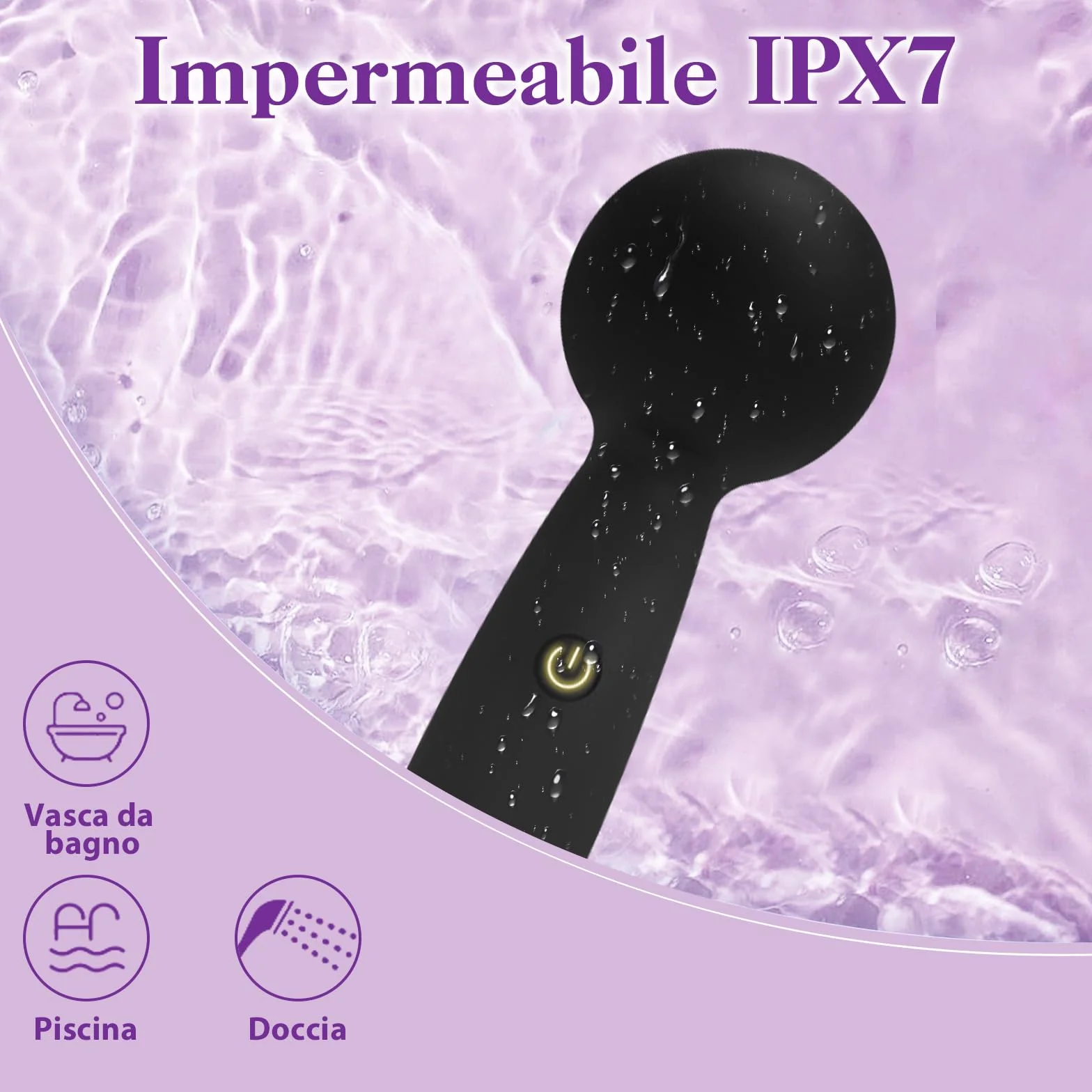 Vibratoreper Donna Professionale Vibratore Piccolo 10 Modalità di Vibrazione Sexytoysys Donna Coppia Vibratoreper Donna Punto g Squirting Vibratoriper Donne Sex Toys Stimolatore Clitoride (Nero)