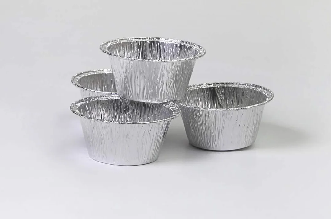PZ 100 PIROTTINO IN ALLUMINIO DA CC 120 PER DOLCI MUFFIN E MONOPORZIONI VASCHETTA FORMATO MEDIO