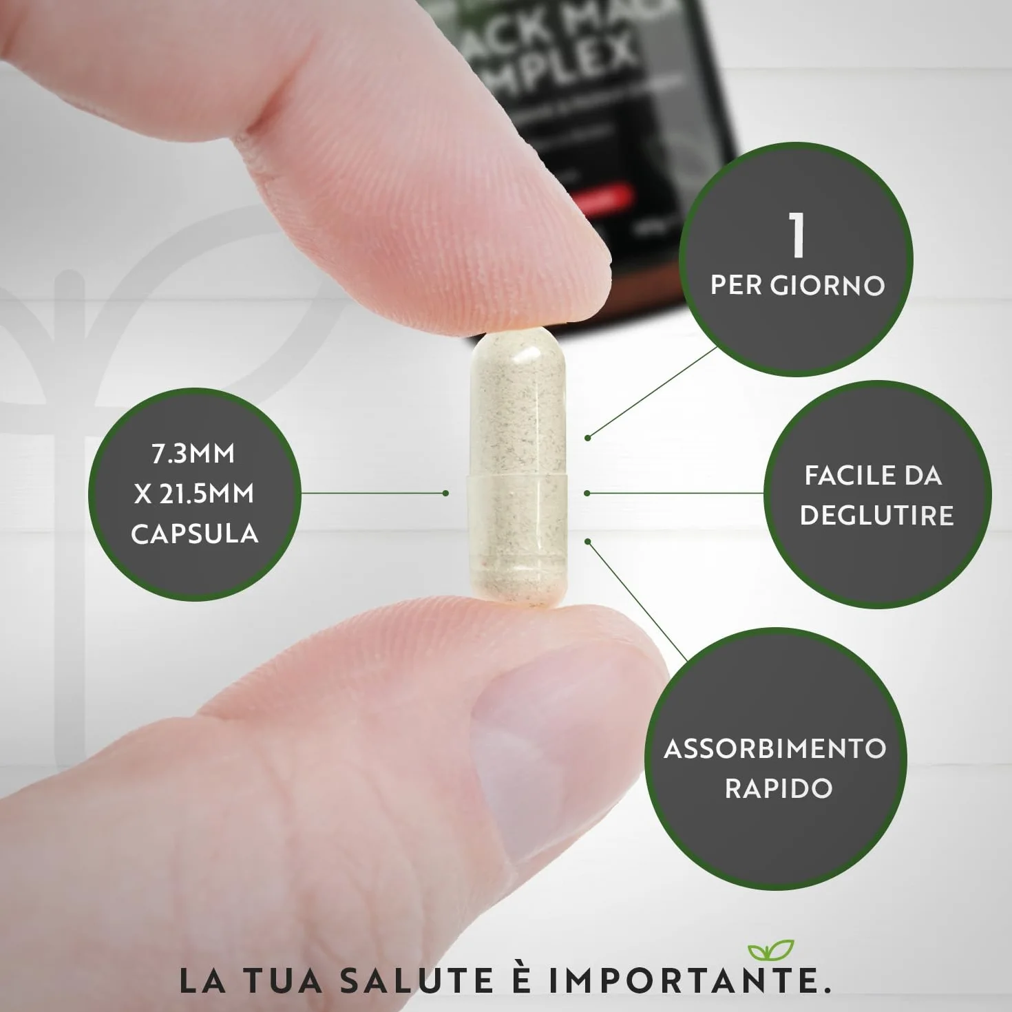 Nutravita Maca Peruviana Complesso 5000mg per capsula - Complesso di Maca Nera ad altissima resistenza con Arginina – Radice Vegana di Black Maca - 6 mesi di fornitura