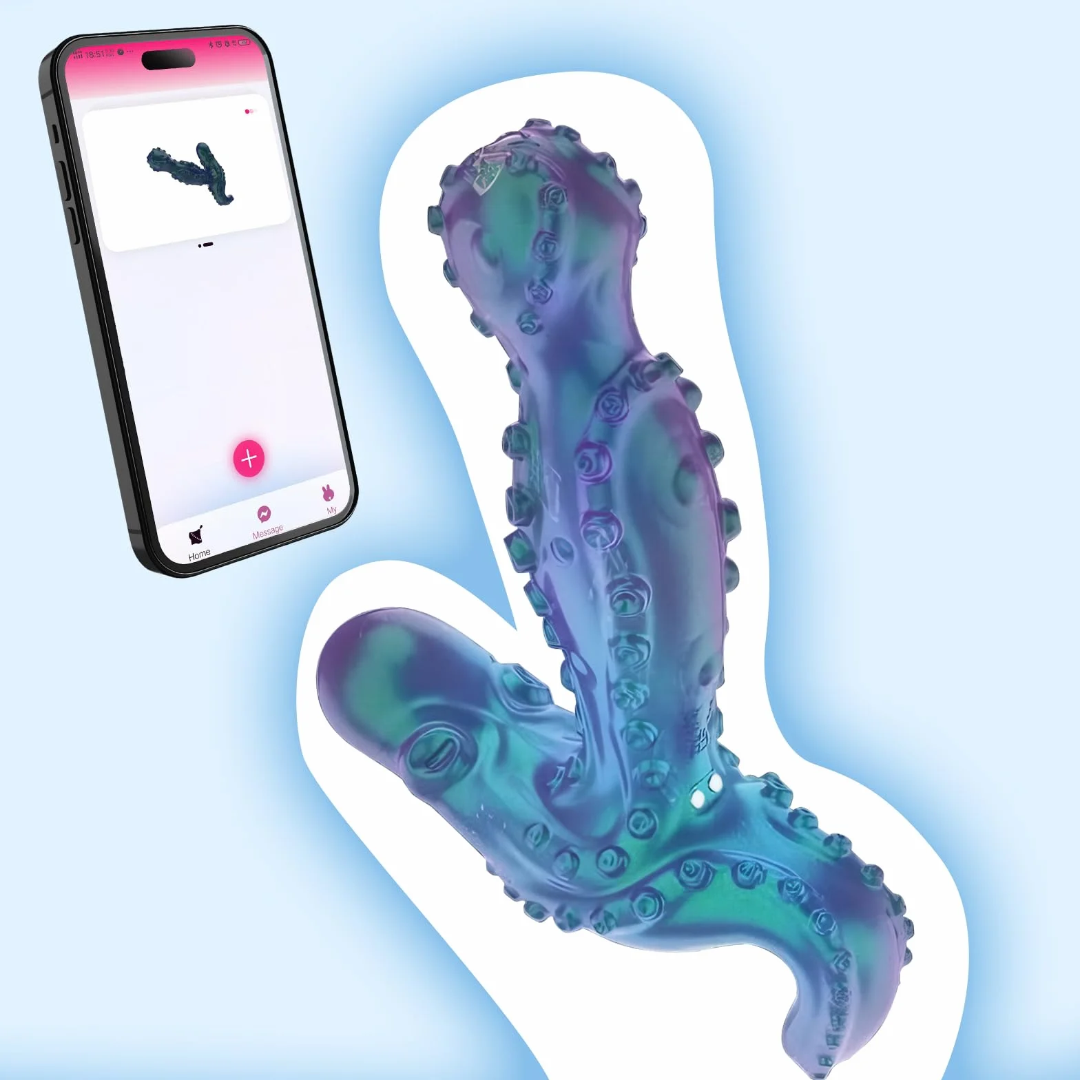 Qoosea 360°Rotante Masseur de Prostate Anal Vibratore 9 Modalità di Rotazione & 9 Modalità di Vibrazione Giocattolo per Adulti per Uomini e Donne Plug Anal con Telecomando Masseur di Clitoride