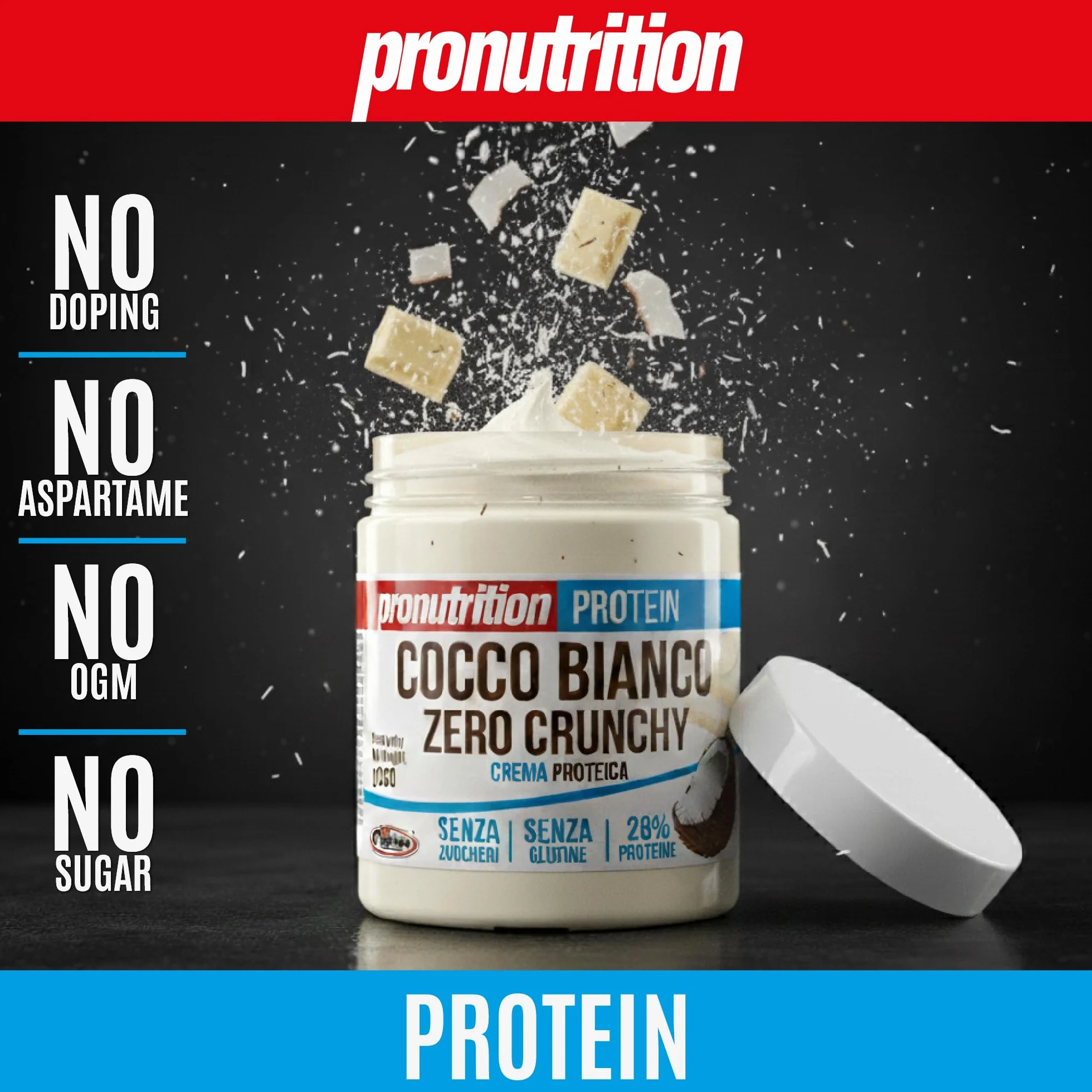 Pro Nutrition - Cocco Zero 350 grammi - Biancococco Crunchy