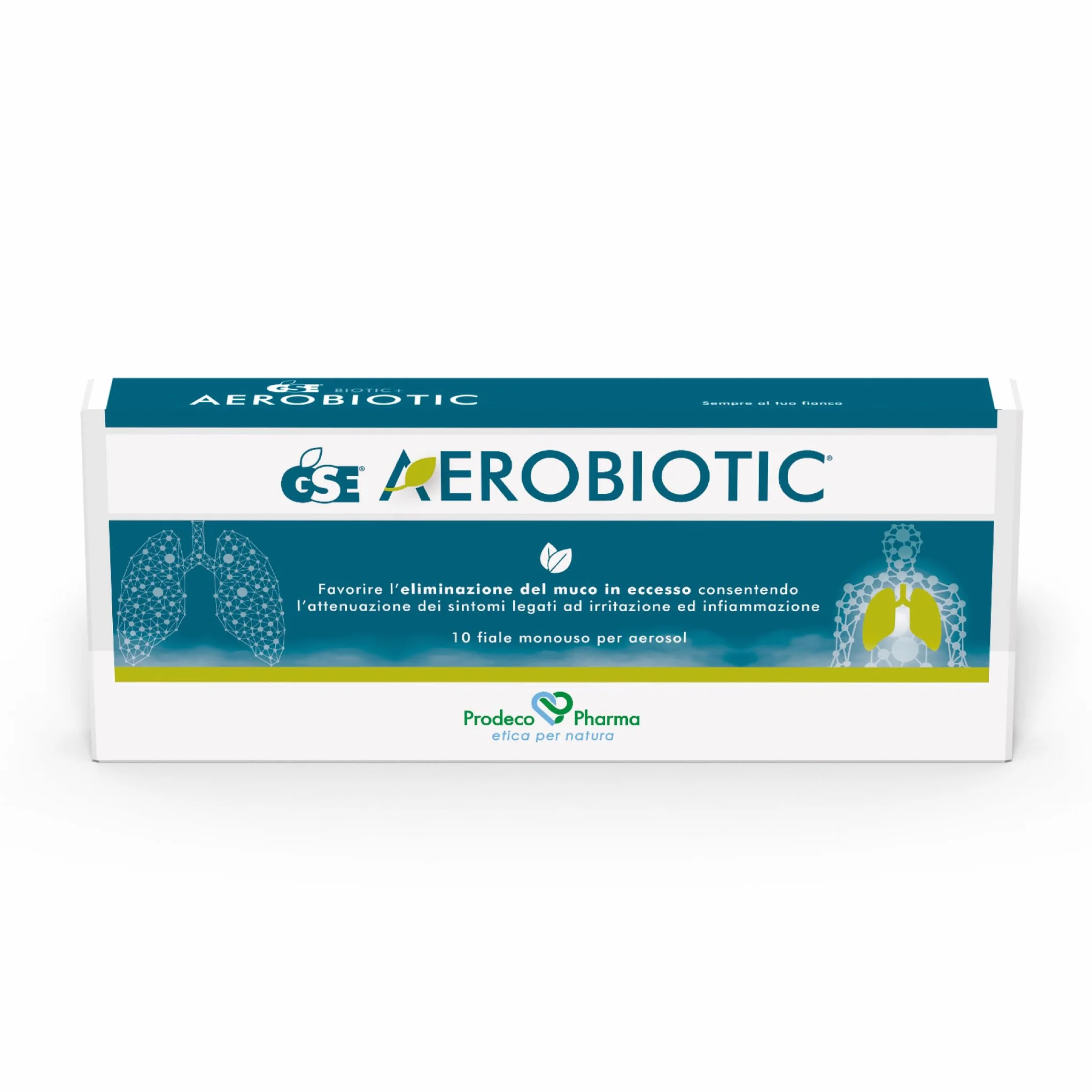 Prodeco Pharma GSE AEROBIOTIC 10 Fiale Soluzione da Nebulizzare Aerosol