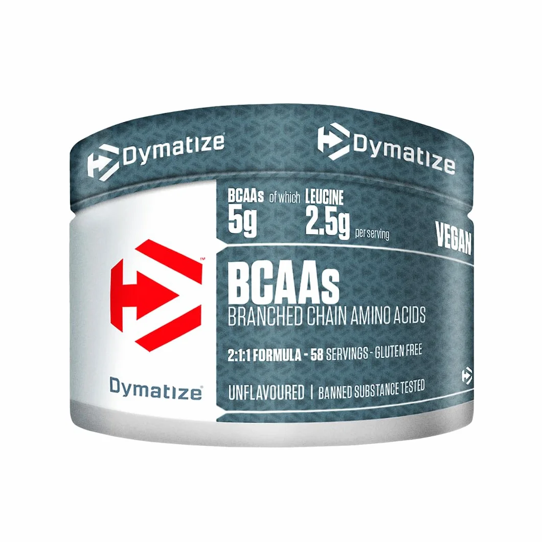 Dymatize BCAA Pulver 300g - Aminoacidi essenziali: leucina, isoleucina, valina