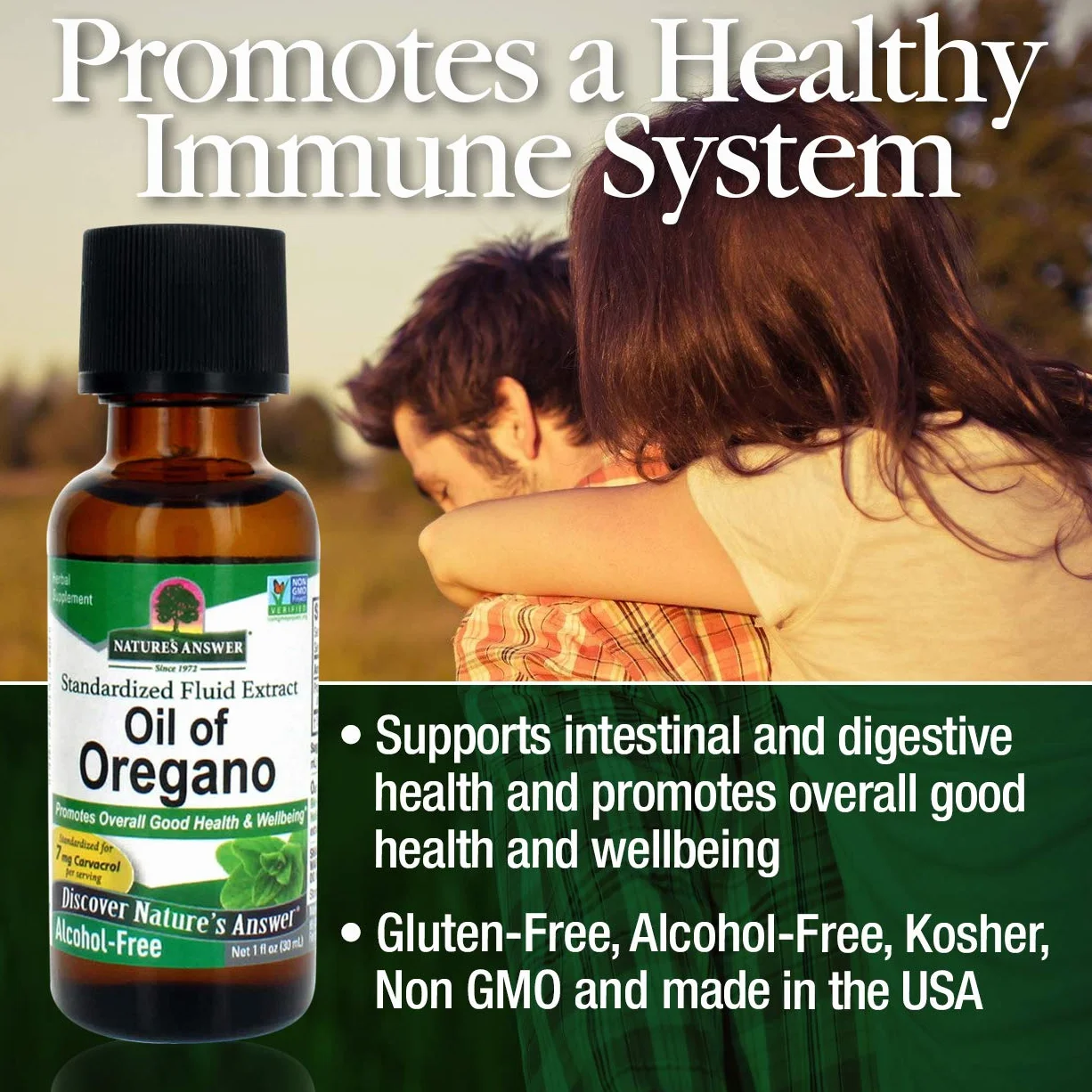 Oil of Oregano, Alcohol-Free (30 ml) - Nature's Answer