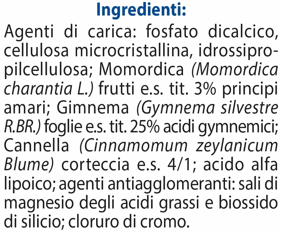 ESI Noglic Integratore Alimentare Gymnema Silvestre Cromo 30 Ovalette