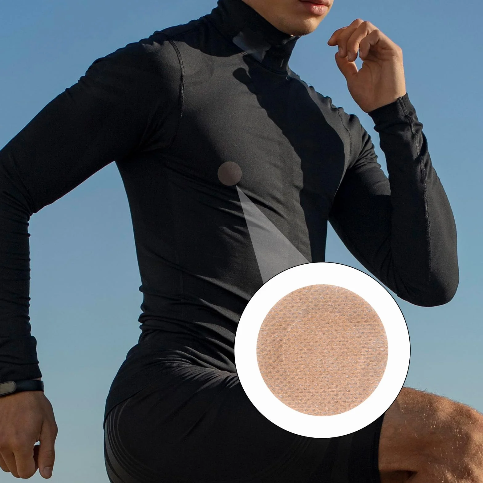 lasuroa 160pz/80 Paia di Copricapezzoli da Uomo, Copricapezzoli Invisibili Copricapezzolis Monouso Anti-Sfregamento Copricapezzolis da Corsa per Sport Palestra Lettini Abbronzanti Uso Quotidiano